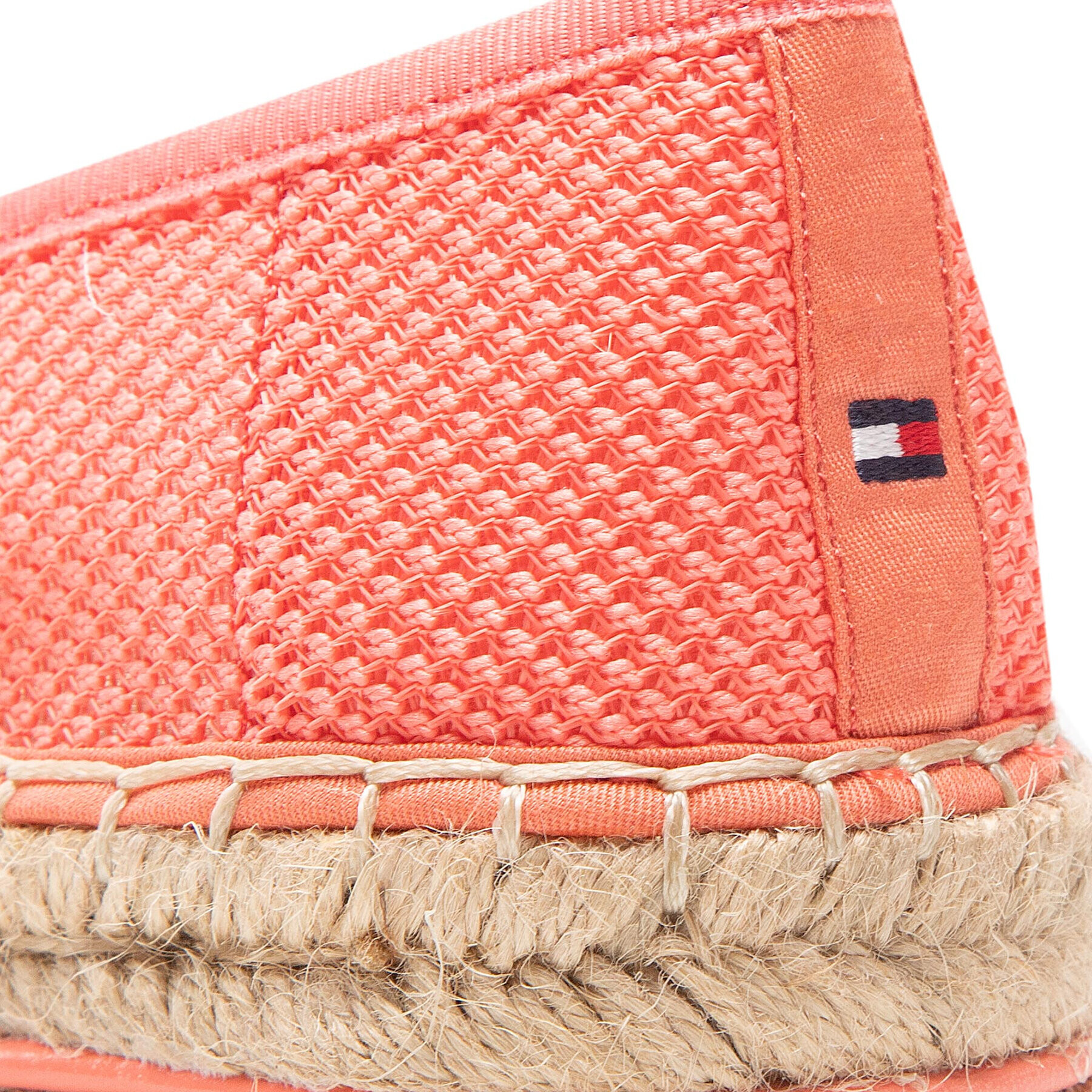 Tommy Hilfiger Espadrilky Th Textured Flatform Espadrille FW0FW06433 Oranžová - Pepit.sk