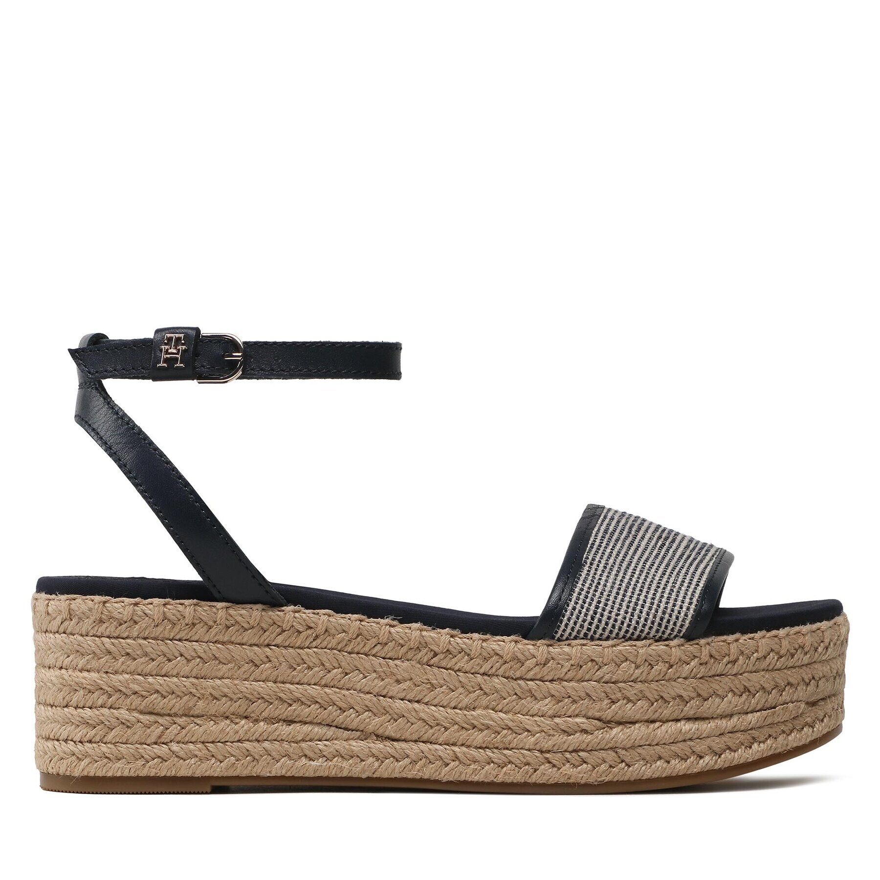 Tommy Hilfiger Espadrilky Th Woven Platform Sandal FW0FW07345 Tmavomodrá - Pepit.sk