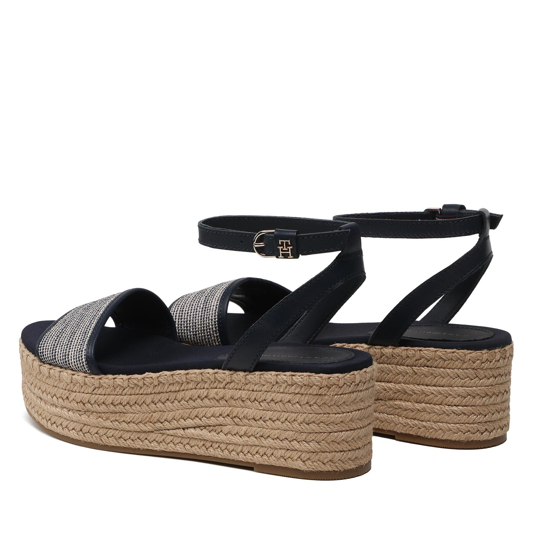 Tommy Hilfiger Espadrilky Th Woven Platform Sandal FW0FW07345 Tmavomodrá - Pepit.sk