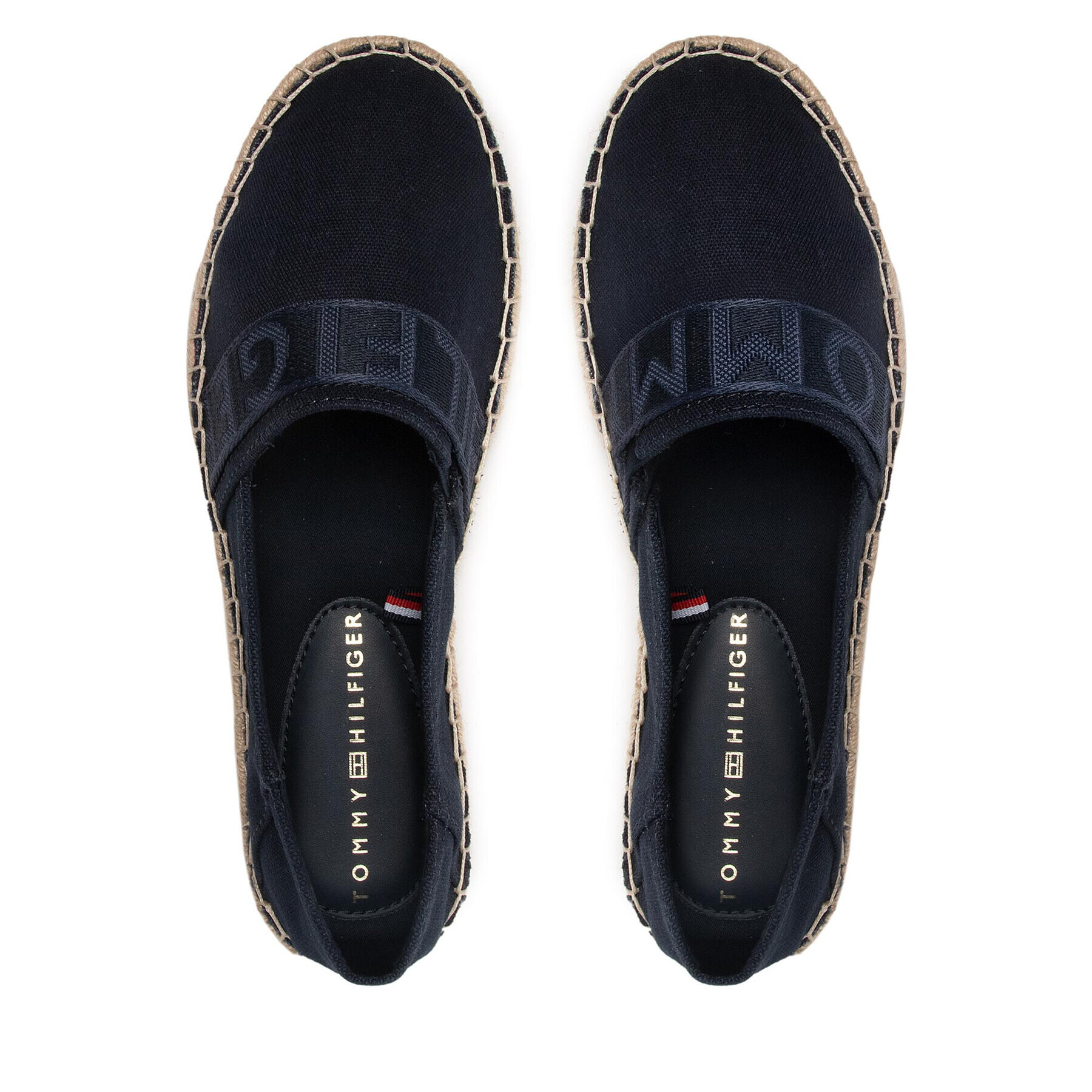 Tommy Hilfiger Espadrilky Webbing Espadrille FW0FW06434 Tmavomodrá - Pepit.sk