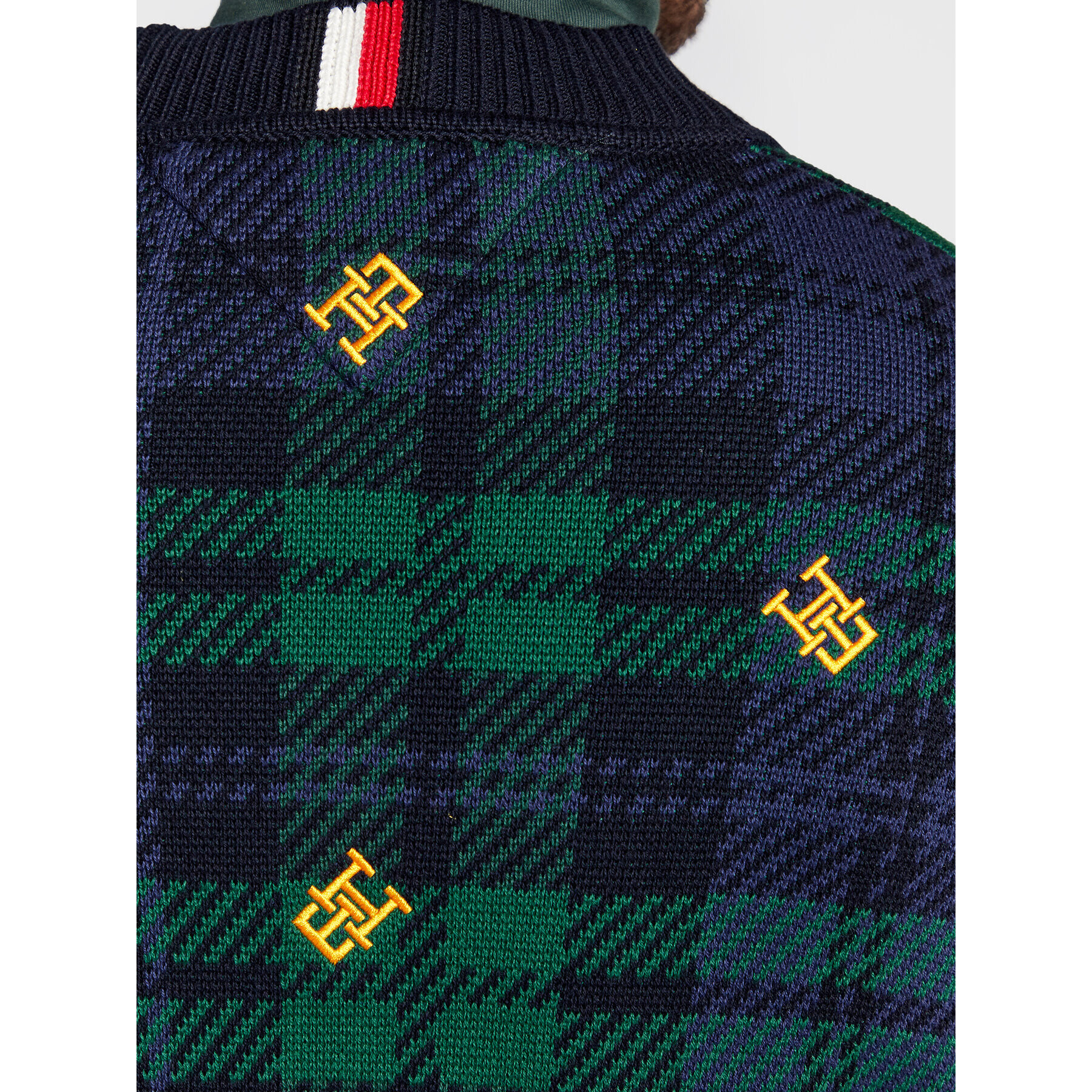 Tommy Hilfiger Kardigán Monogram MW0MW29037 Tmavomodrá Regular Fit - Pepit.sk