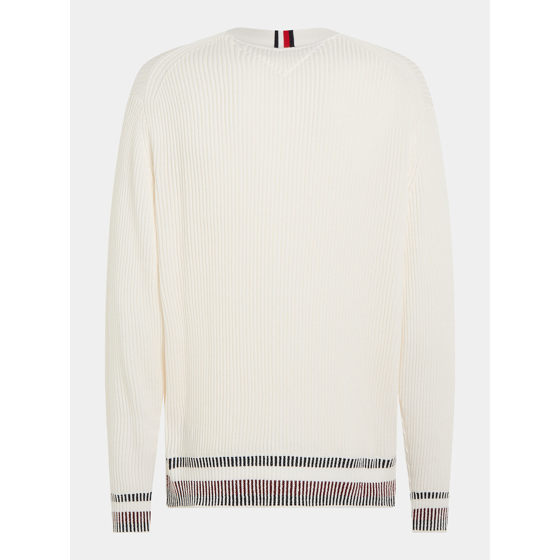 Tommy Hilfiger Kardigán Shadow MW0MW33084 Écru Relaxed Fit - Pepit.sk