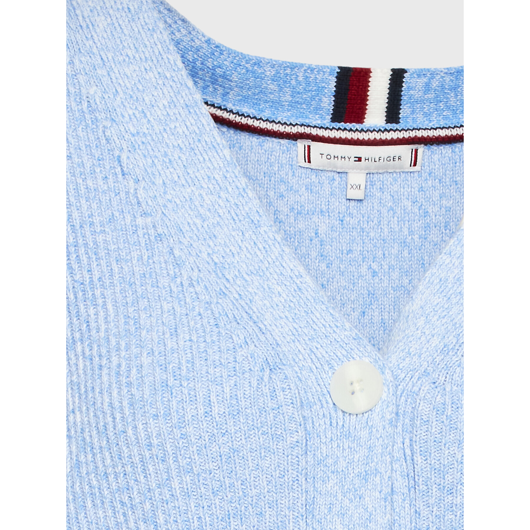 Tommy Hilfiger Kardigán WW0WW38536 Modrá Relaxed Fit - Pepit.sk