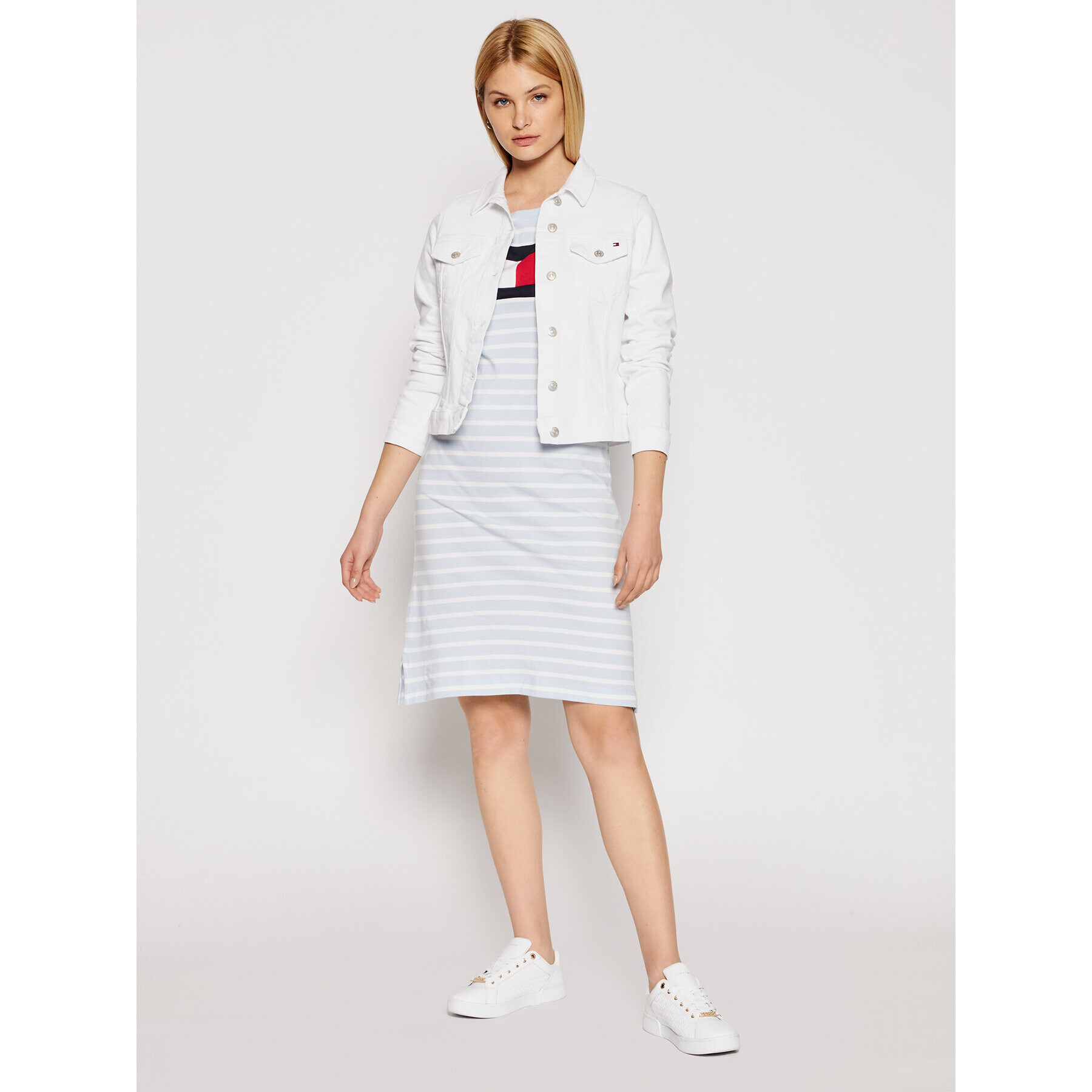 Tommy Hilfiger Každodenné šaty Abo WW0WW32438 Modrá Regular Fit - Pepit.sk