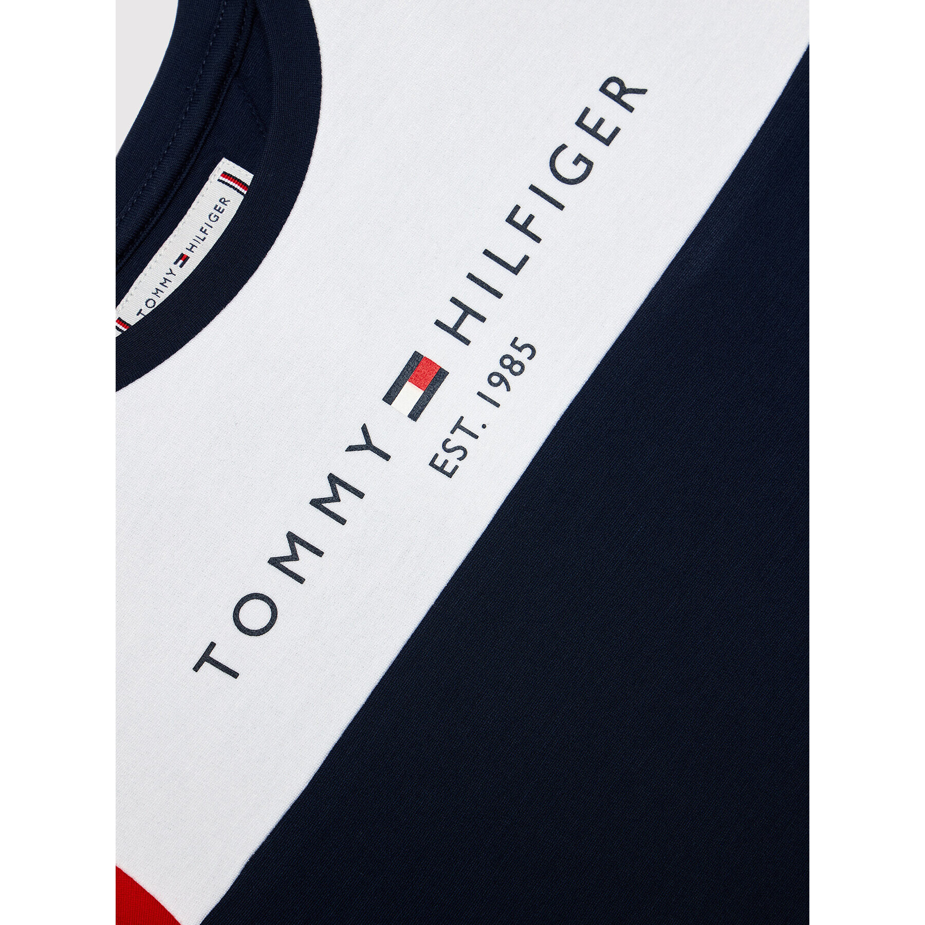 Tommy Hilfiger Každodenné šaty Colourblock KG0KG06036 D Tmavomodrá Regular Fit - Pepit.sk