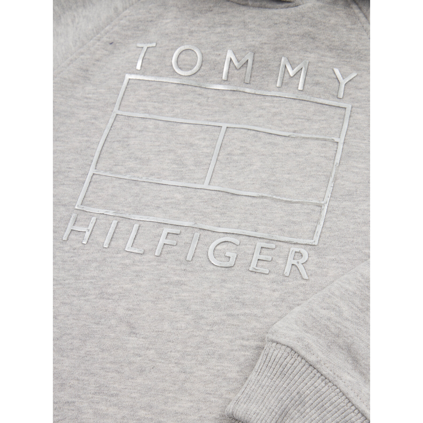 Tommy Hilfiger Každodenné šaty Essential Flag KG0KG04895 D Sivá Regular Fit - Pepit.sk