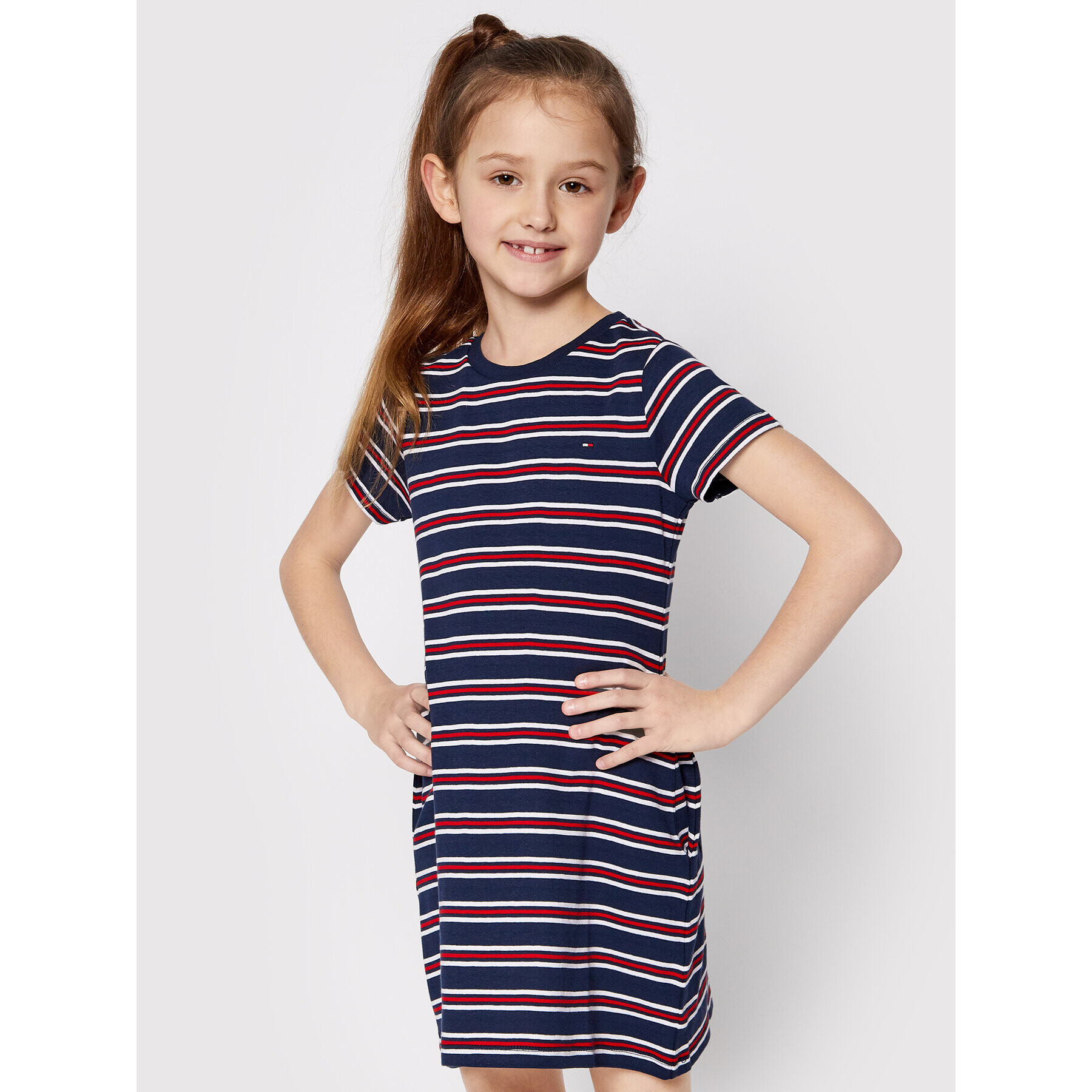 Tommy Hilfiger Každodenné šaty KG0KG05820 M Tmavomodrá Regular Fit - Pepit.sk