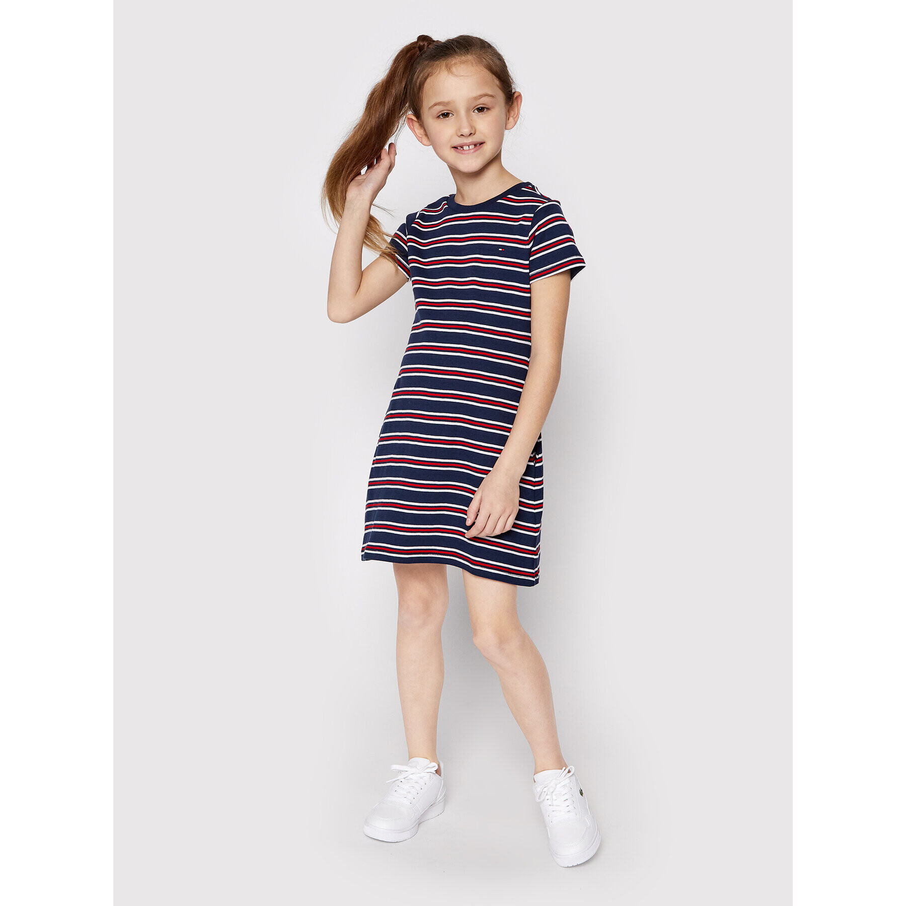 Tommy Hilfiger Každodenné šaty KG0KG05820 M Tmavomodrá Regular Fit - Pepit.sk