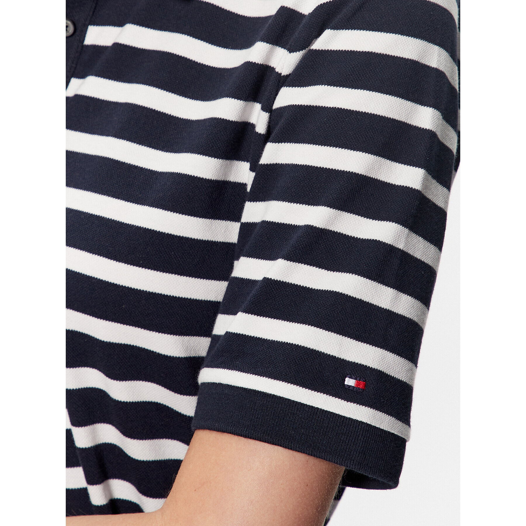 Tommy Hilfiger Každodenné šaty Stripe Polo WW0WW37831 Tmavomodrá Regular Fit - Pepit.sk