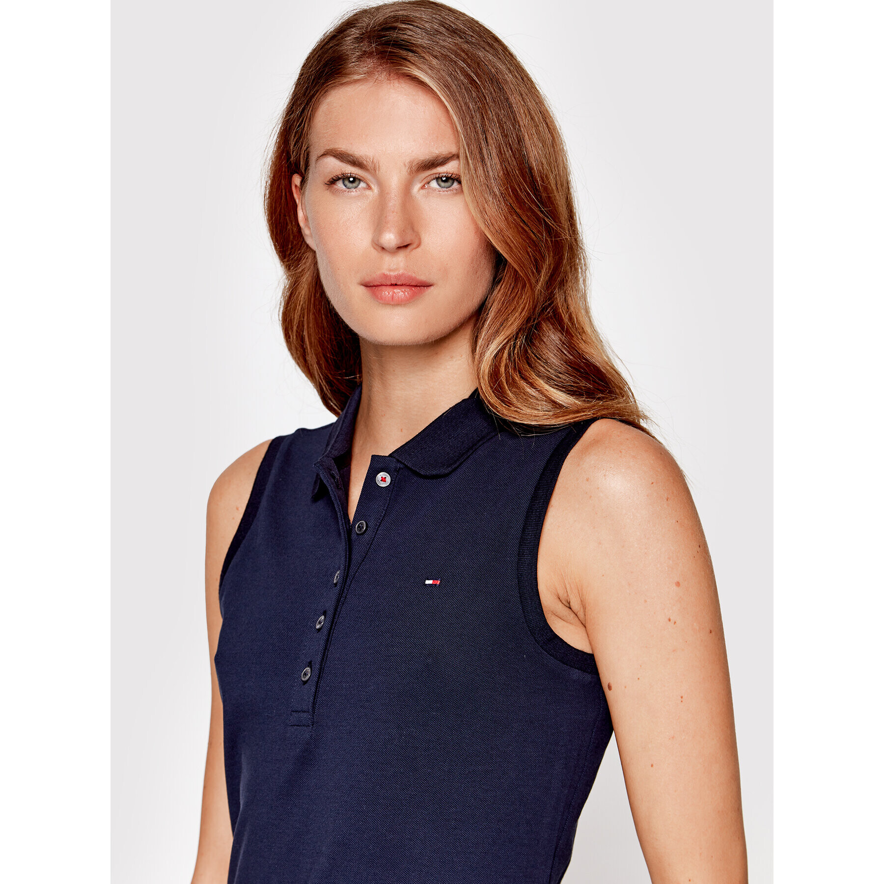 Tommy Hilfiger Každodenné šaty WW0WW31240 Tmavomodrá Slim Fit - Pepit.sk