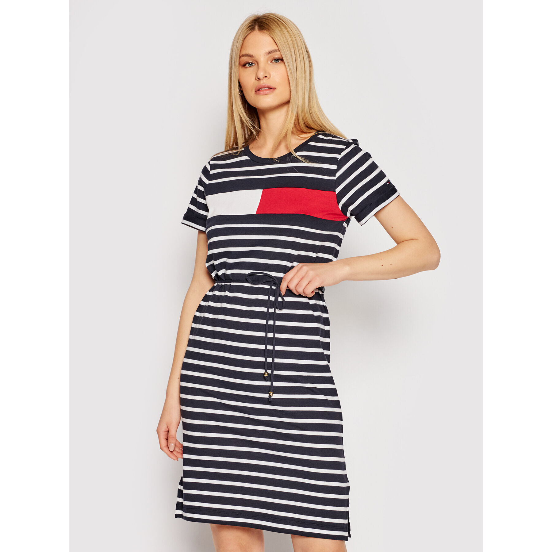 Tommy Hilfiger Každodenné šaty WW0WW32438 Tmavomodrá Regular Fit - Pepit.sk