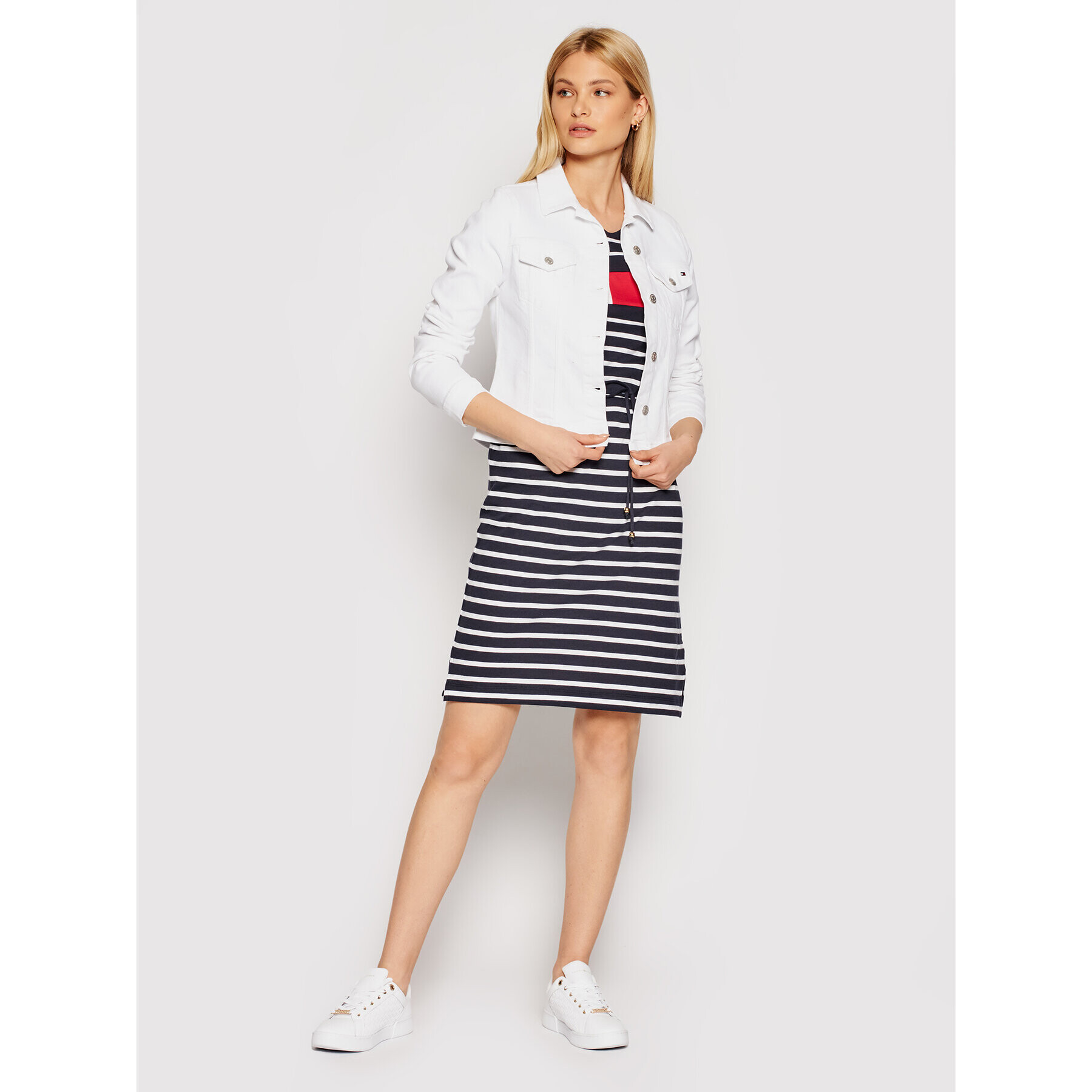 Tommy Hilfiger Každodenné šaty WW0WW32438 Tmavomodrá Regular Fit - Pepit.sk