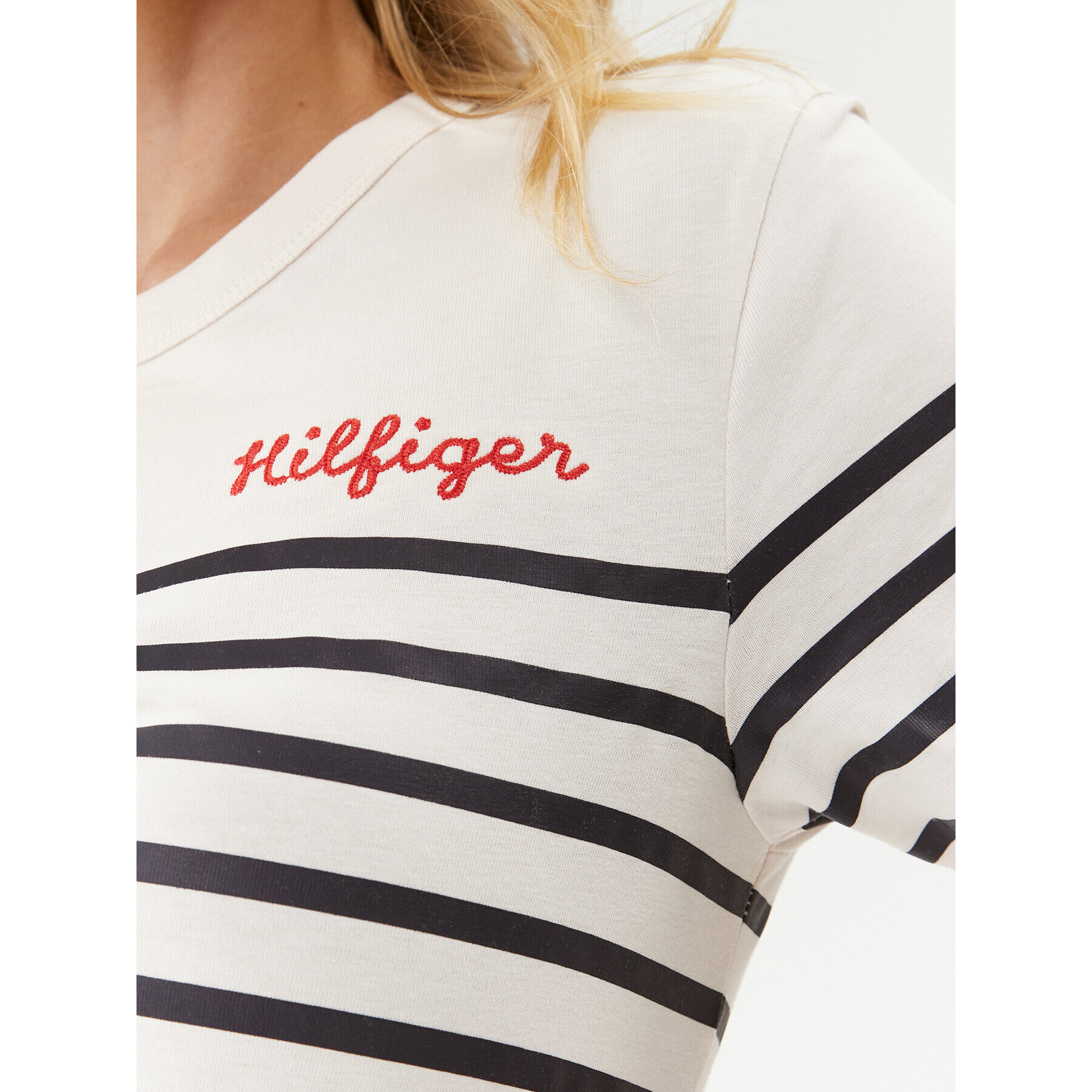 Tommy Hilfiger Každodenné šaty WW0WW37850 Écru Regular Fit - Pepit.sk