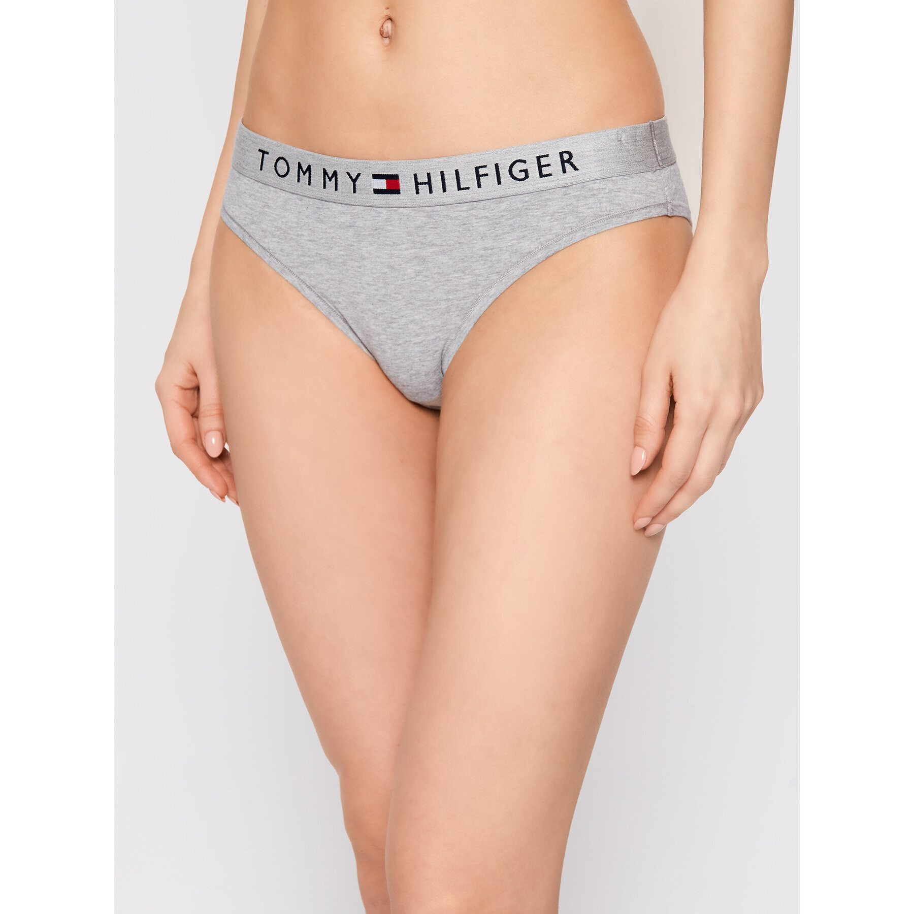 Tommy Hilfiger Klasické nohavičky Bikini UW0UW01566 Sivá - Pepit.sk