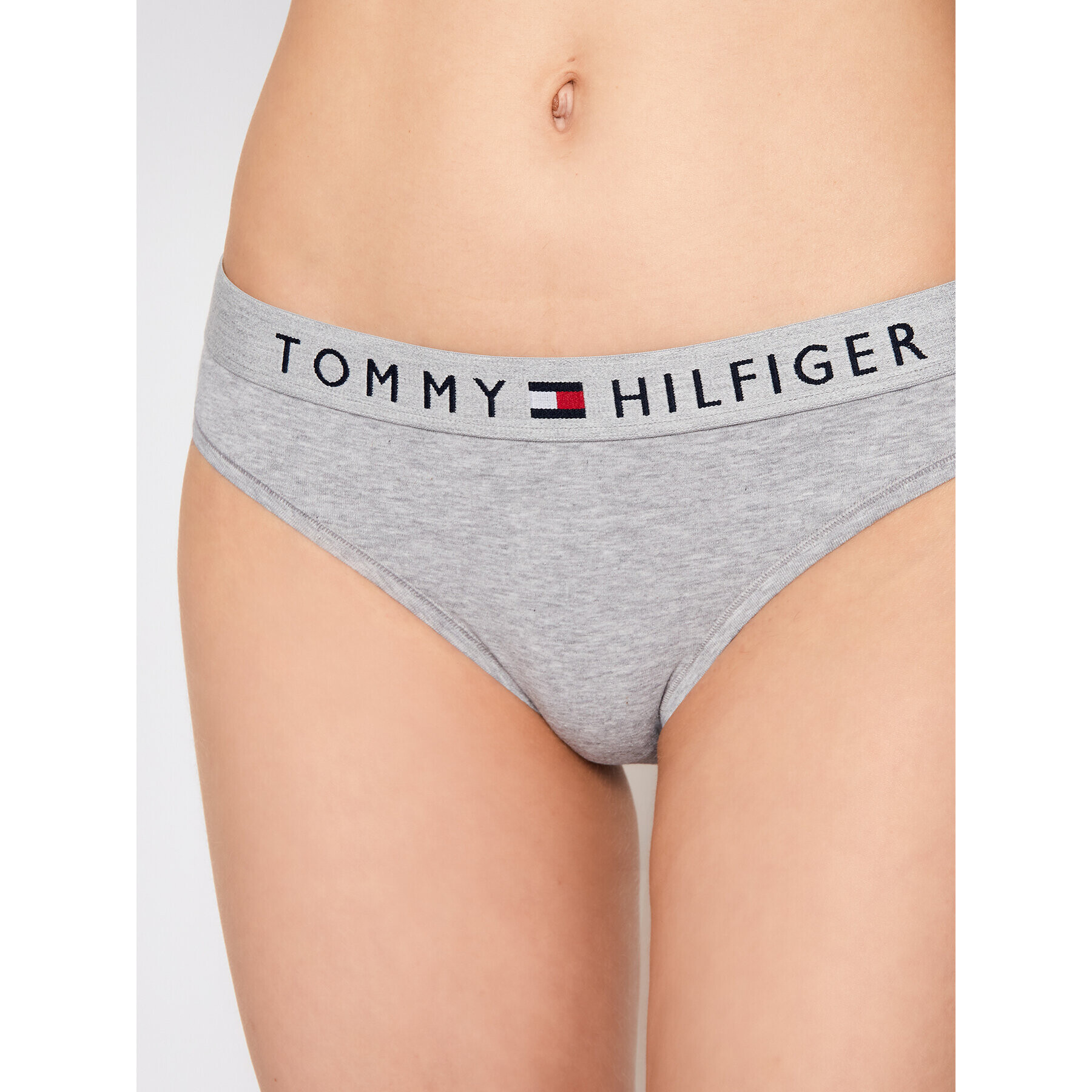 Tommy Hilfiger Klasické nohavičky Bikini UW0UW01566 Sivá - Pepit.sk