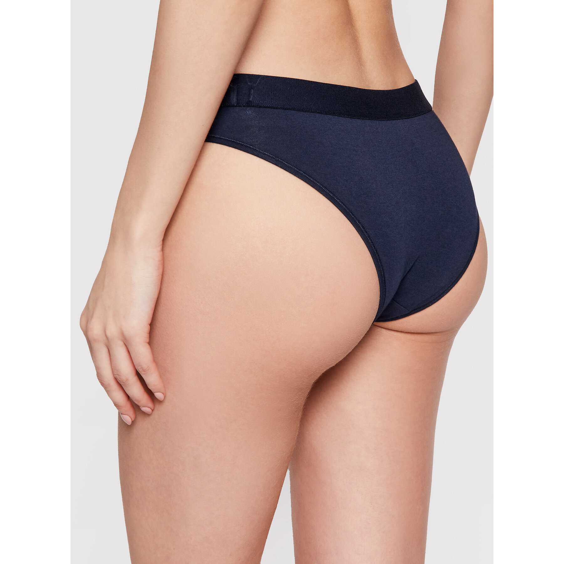 Tommy Hilfiger Klasické nohavičky Bikini UW0UW01566 Tmavomodrá - Pepit.sk