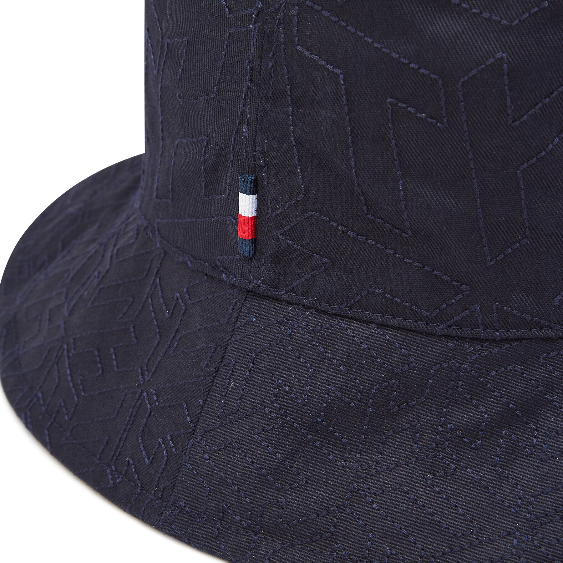 Tommy Hilfiger Klobúk Bucket Monogram AW0AW09799 Tmavomodrá - Pepit.sk