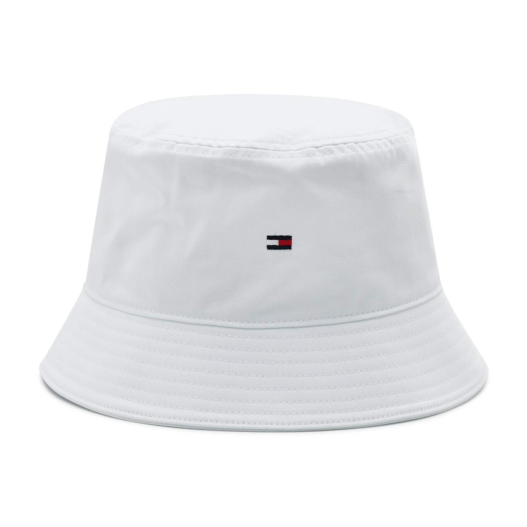 Tommy Hilfiger Klobúk Flag Bucket Hat AM0AM08273 Biela - Pepit.sk