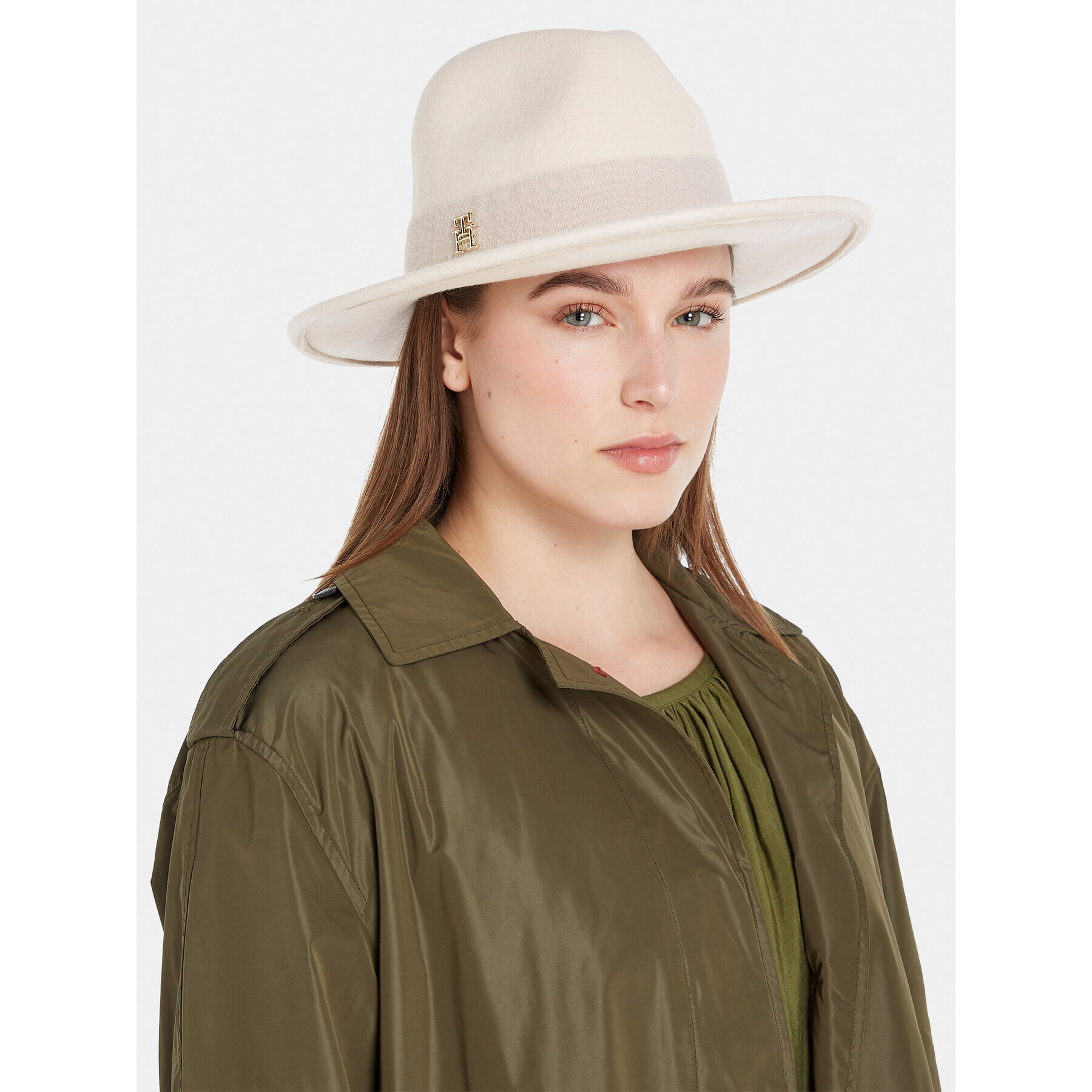 Tommy Hilfiger Klobúk Limitless Chic Fedora AW0AW15298 Béžová - Pepit.sk