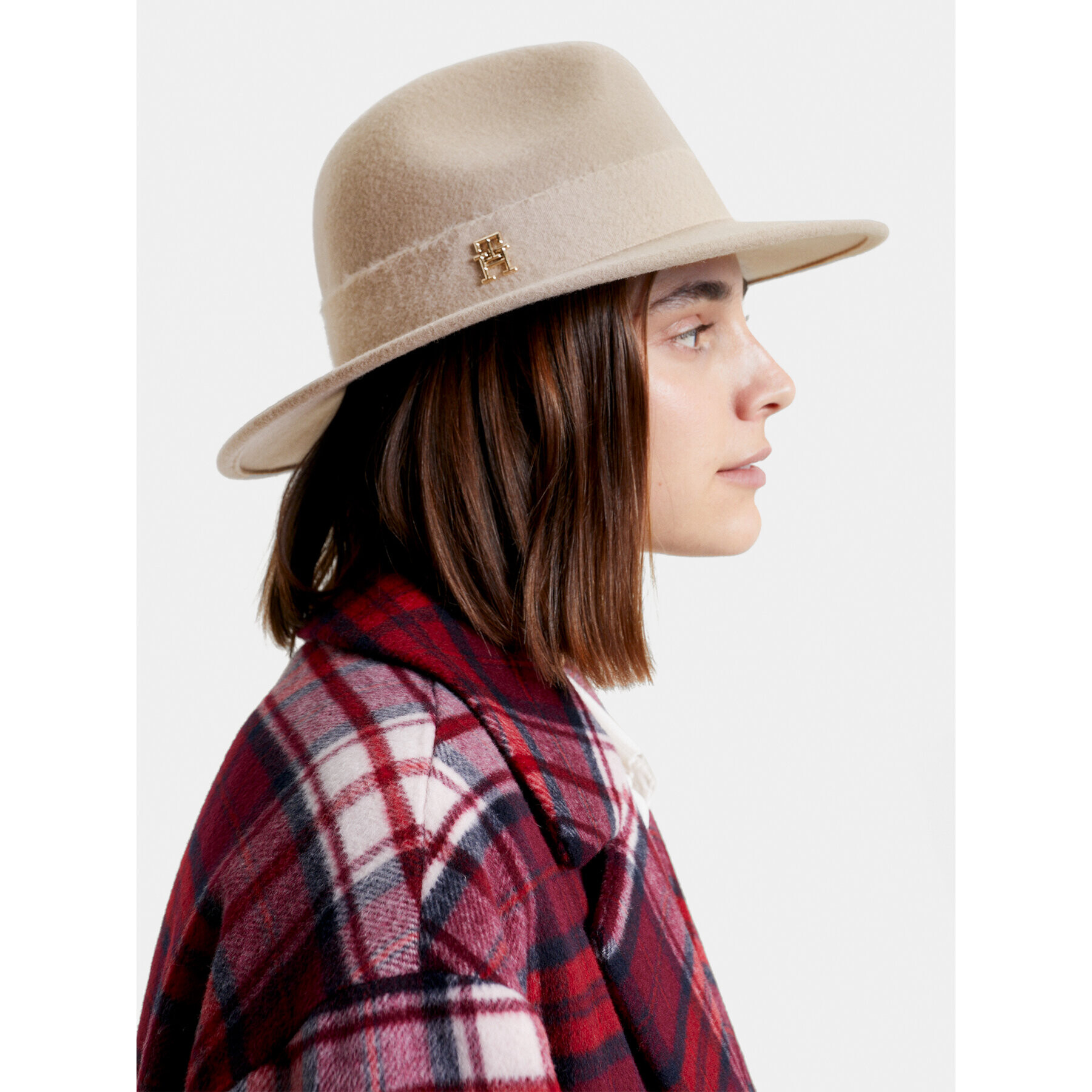 Tommy Hilfiger Klobúk Limitless Chic Fedora AW0AW15298 Béžová - Pepit.sk