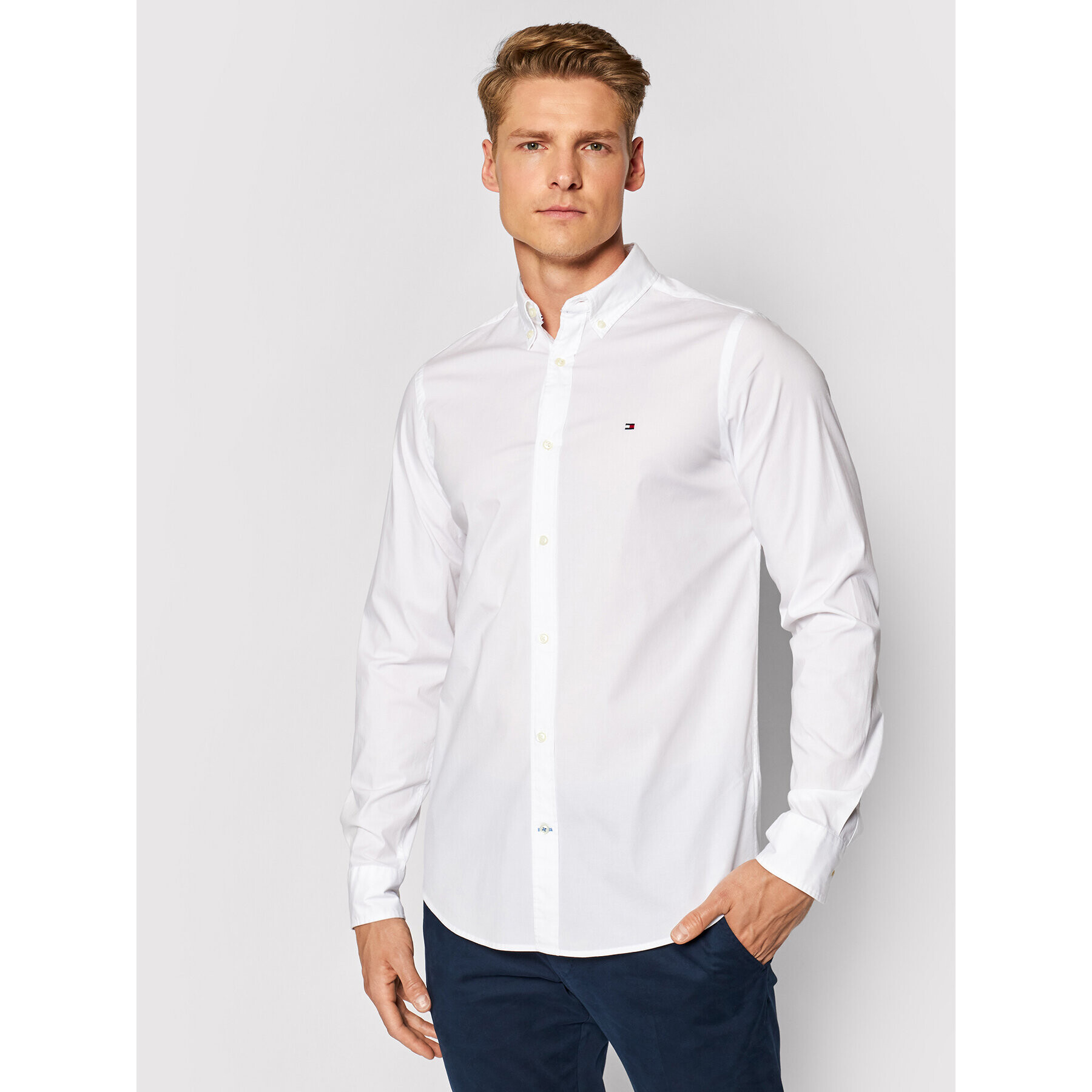 Tommy Hilfiger Košeľa 867894704 Biela Slim Fit - Pepit.sk