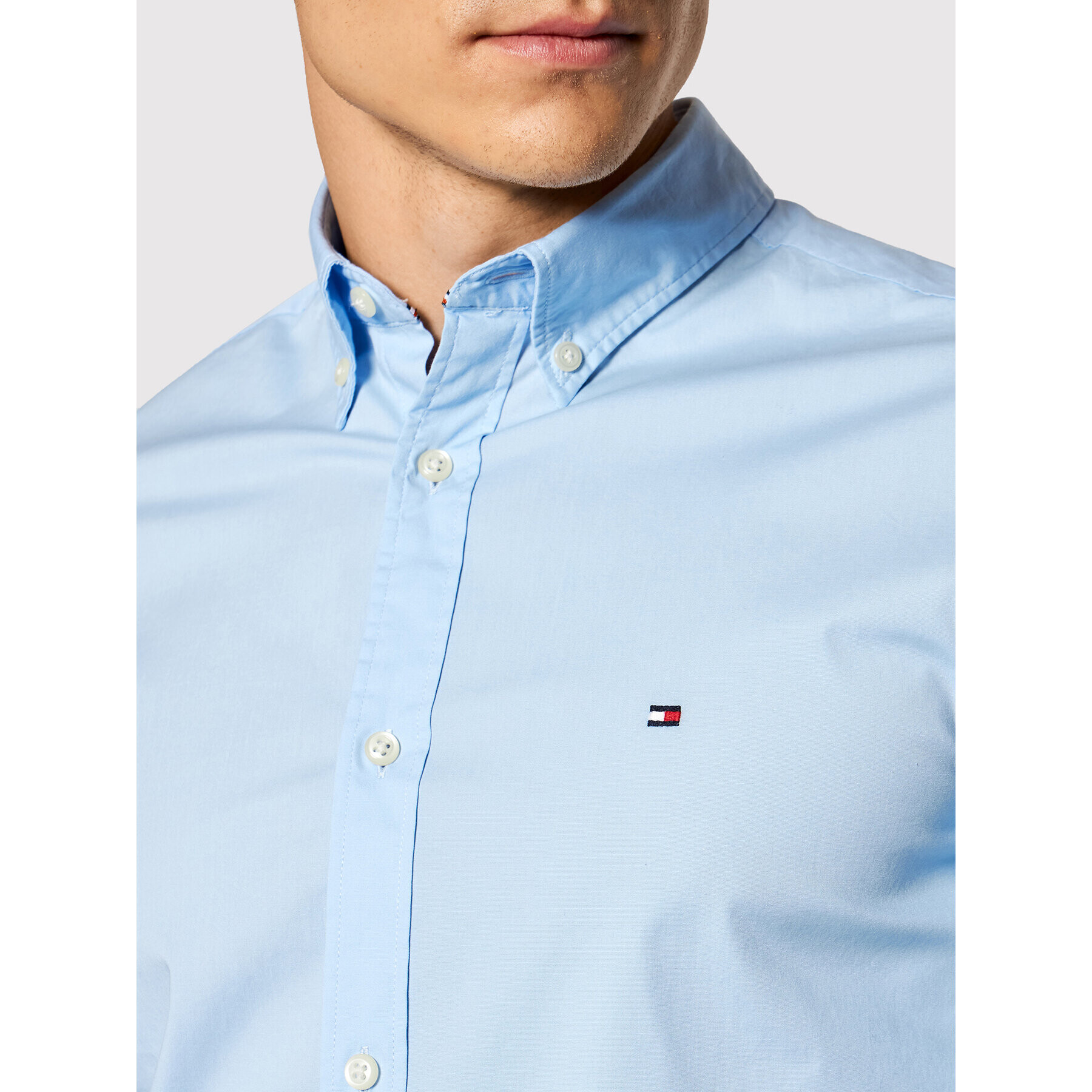 Tommy Hilfiger Košeľa 867894704 Modrá Slim Fit - Pepit.sk