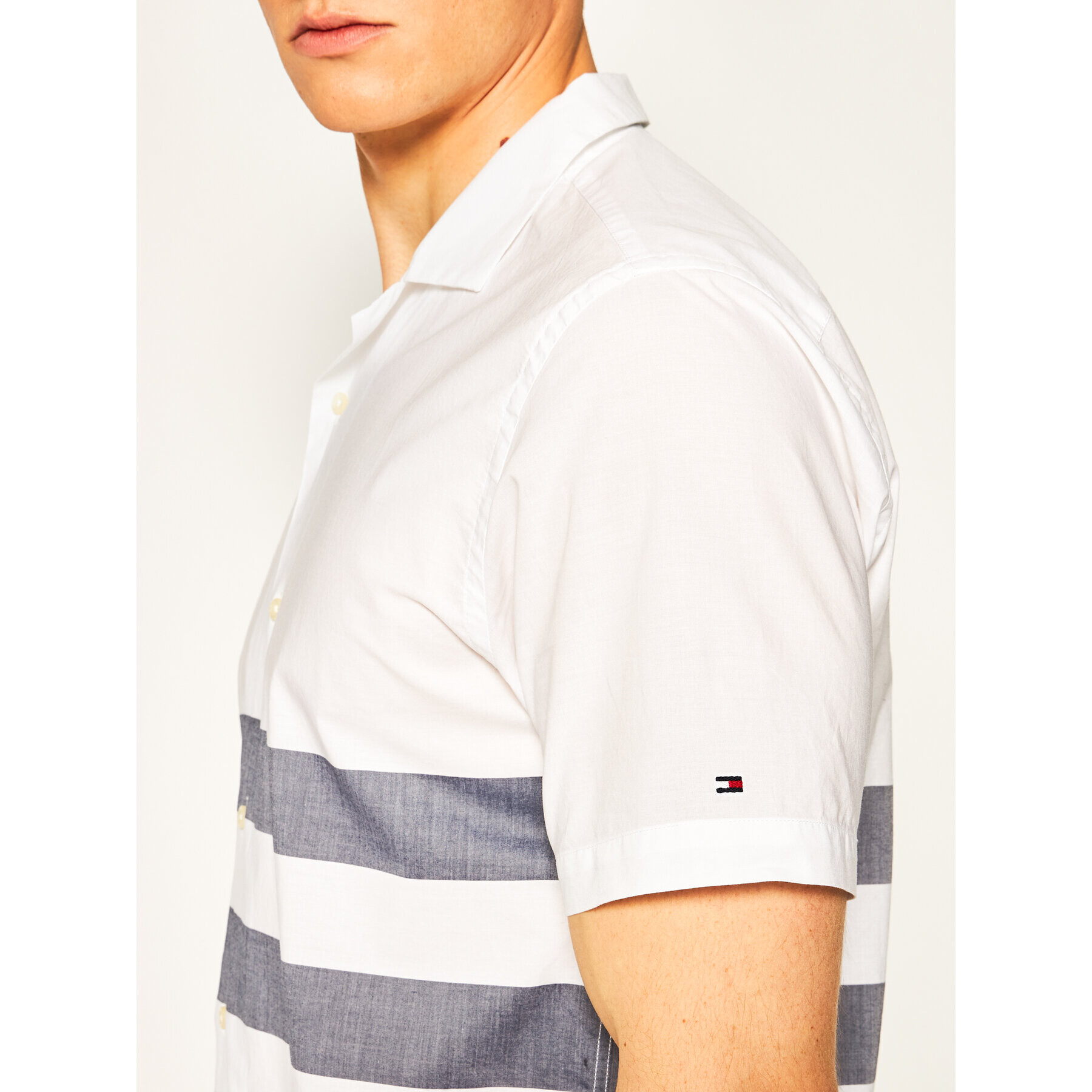 Tommy Hilfiger Košeľa Breton MW0MW13450 Biela Regular Fit - Pepit.sk