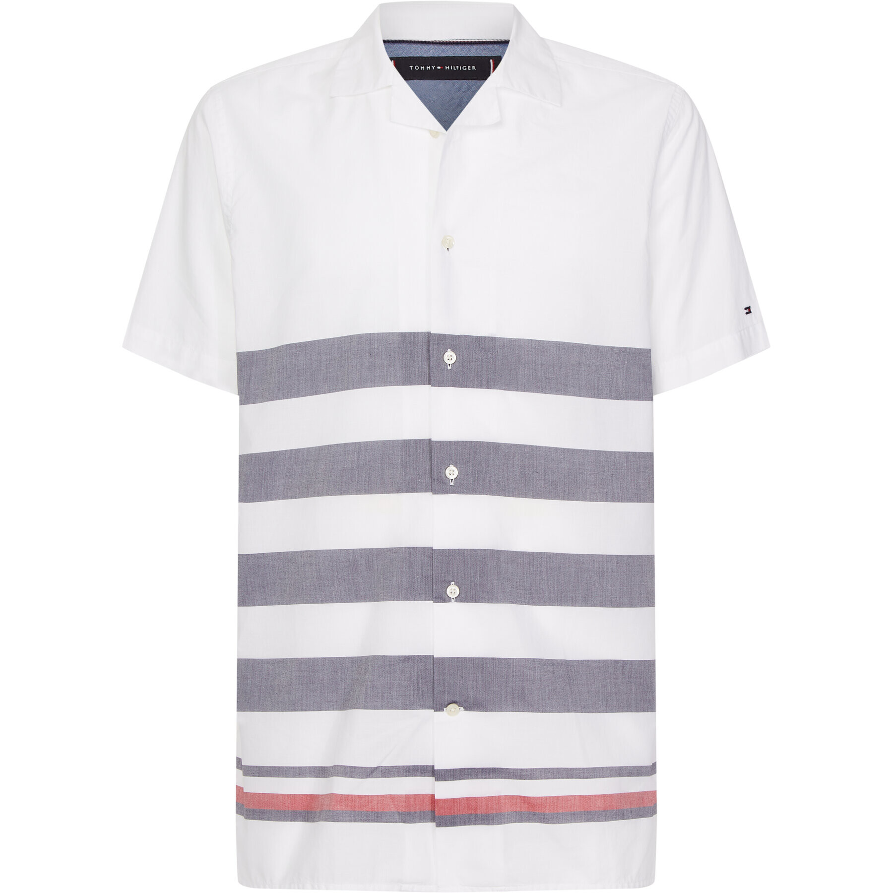 Tommy Hilfiger Košeľa Breton MW0MW13450 Biela Regular Fit - Pepit.sk