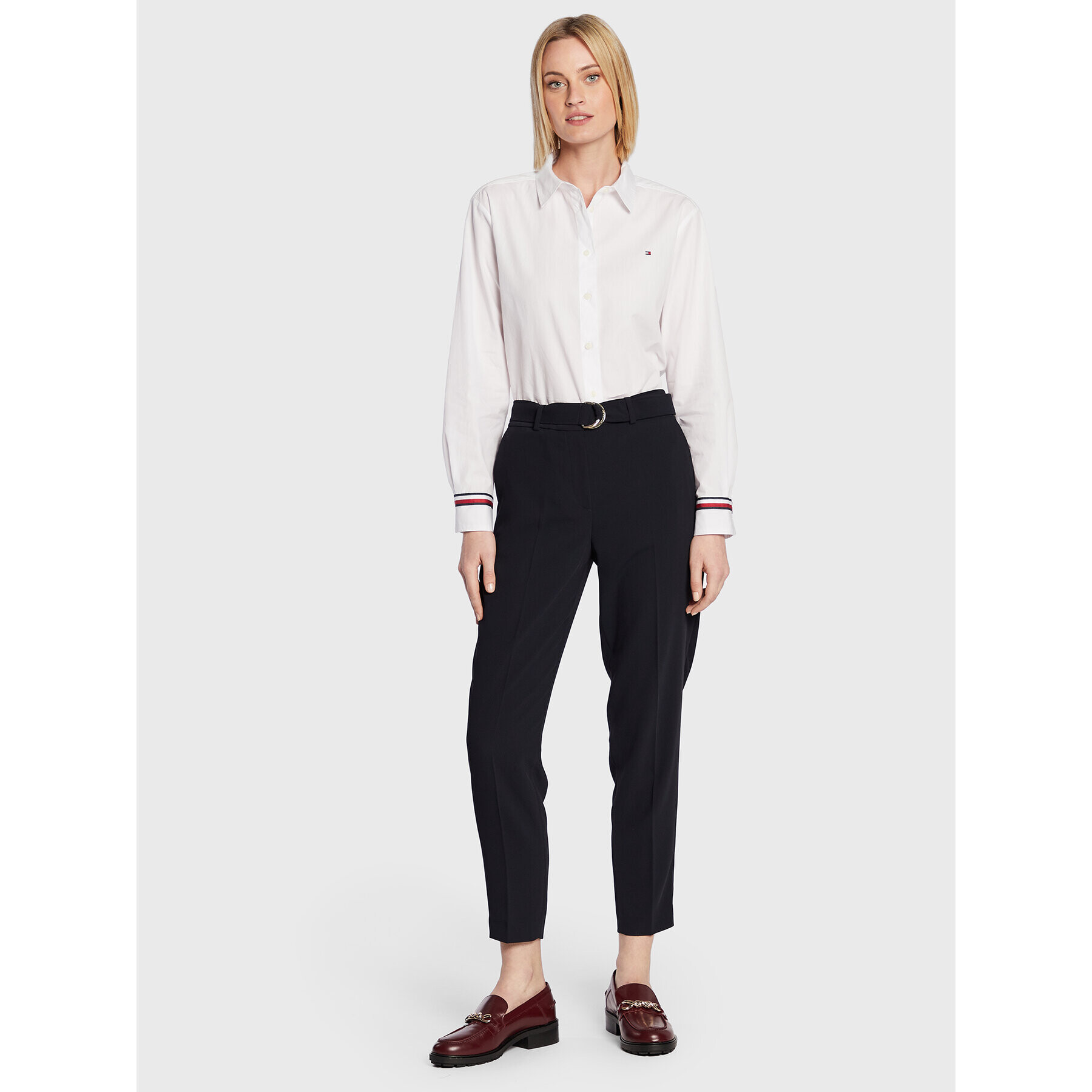 Tommy Hilfiger Košeľa Monica WW0WW34453 Biela Relaxed Fit - Pepit.sk