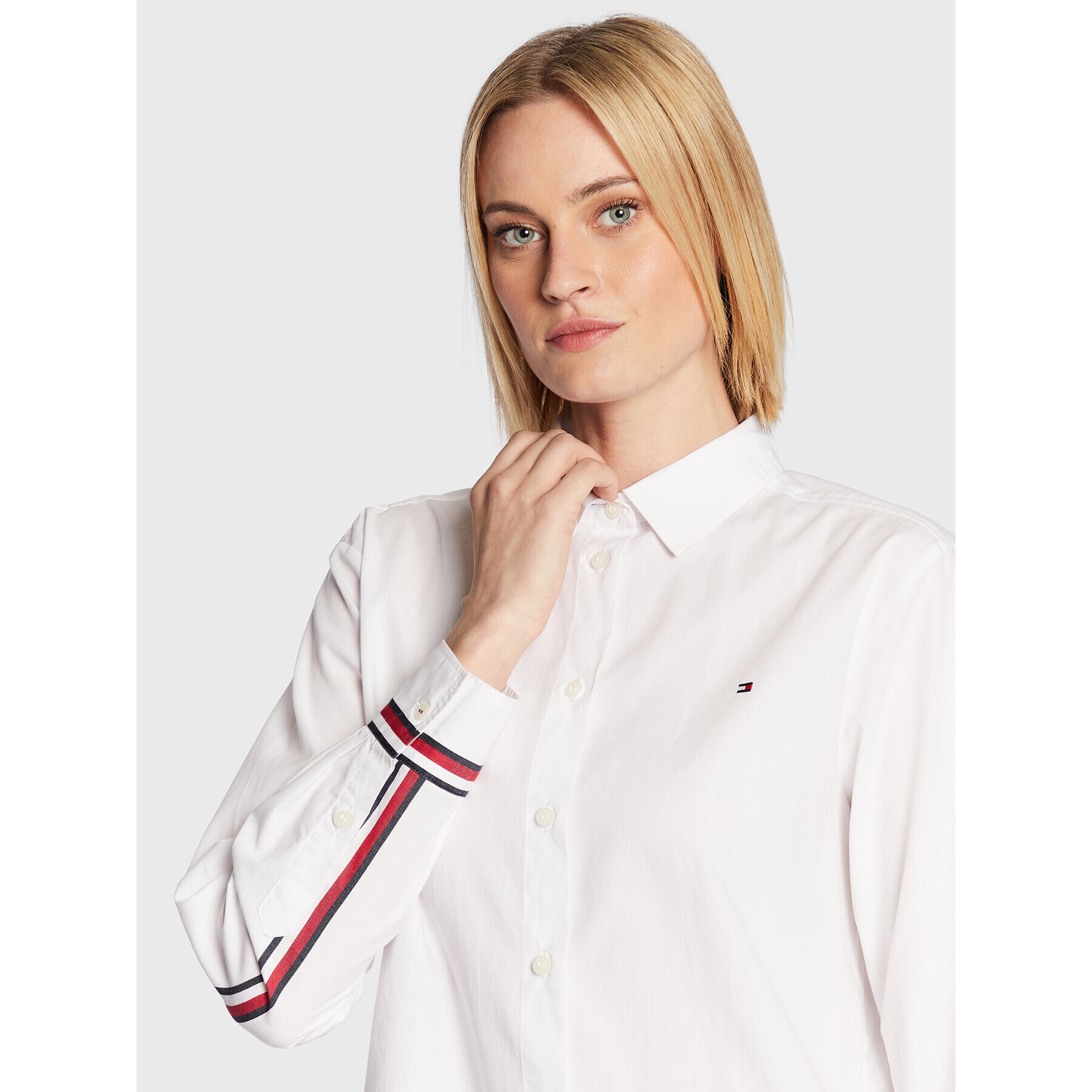 Tommy Hilfiger Košeľa Monica WW0WW34453 Biela Relaxed Fit - Pepit.sk