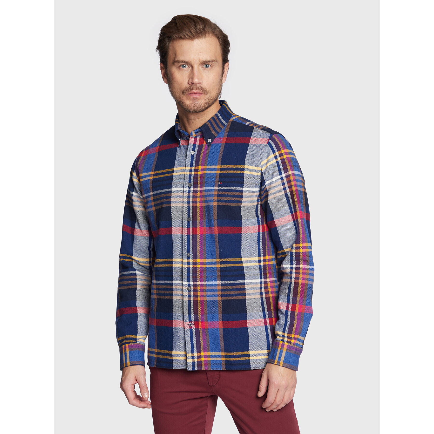 Tommy Hilfiger Košeľa Multi Check MW0MW28354 Farebná Regular Fit - Pepit.sk