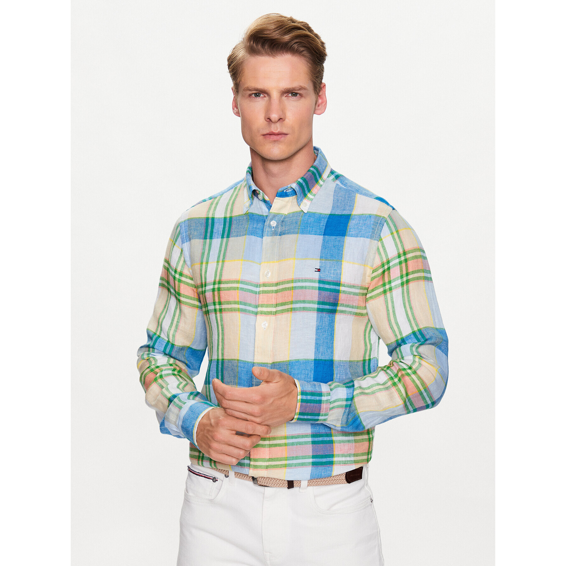 Tommy Hilfiger Košeľa Multi Check MW0MW31400 Farebná Regular Fit - Pepit.sk