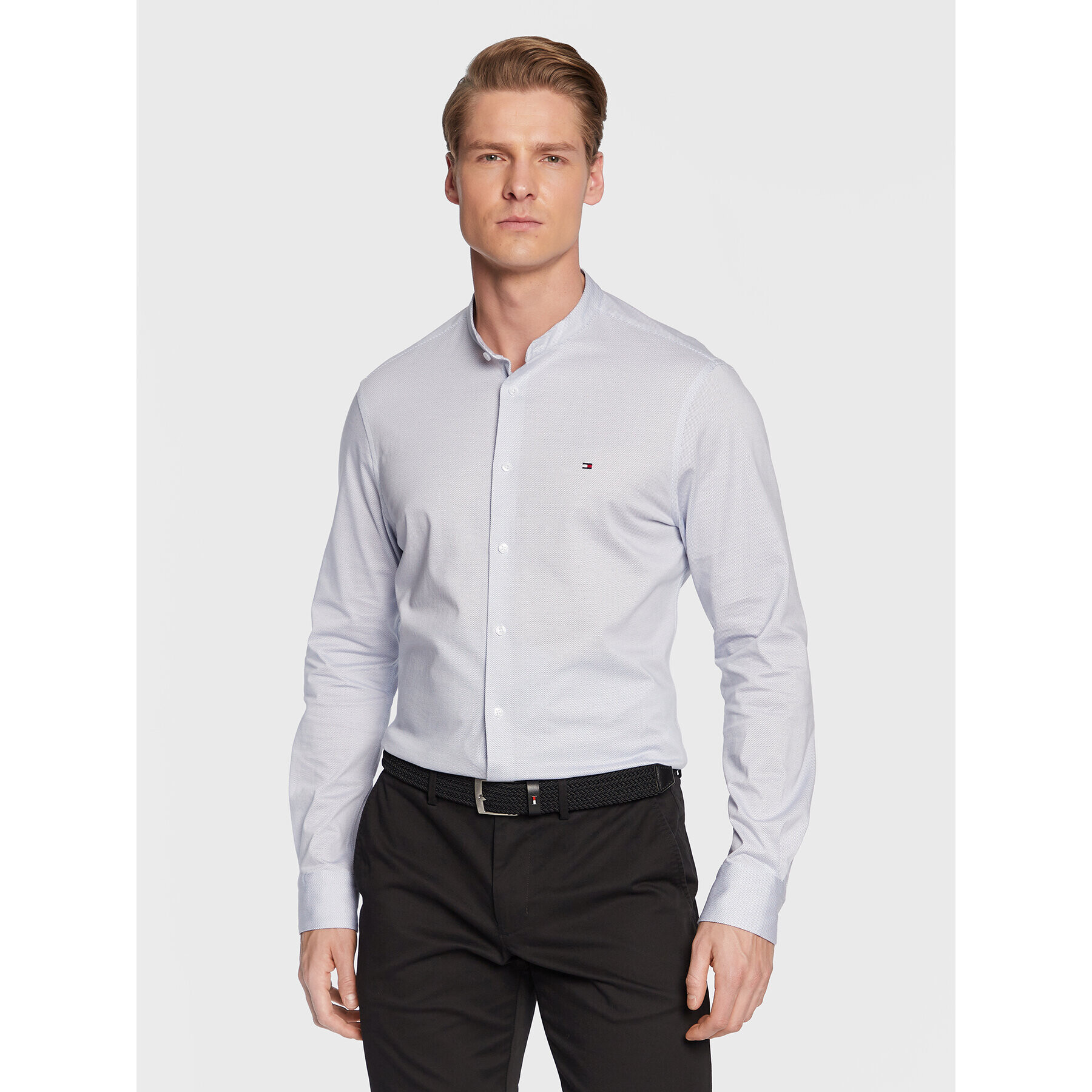 Tommy Hilfiger Košeľa MW0MW29140 Modrá Slim Fit - Pepit.sk