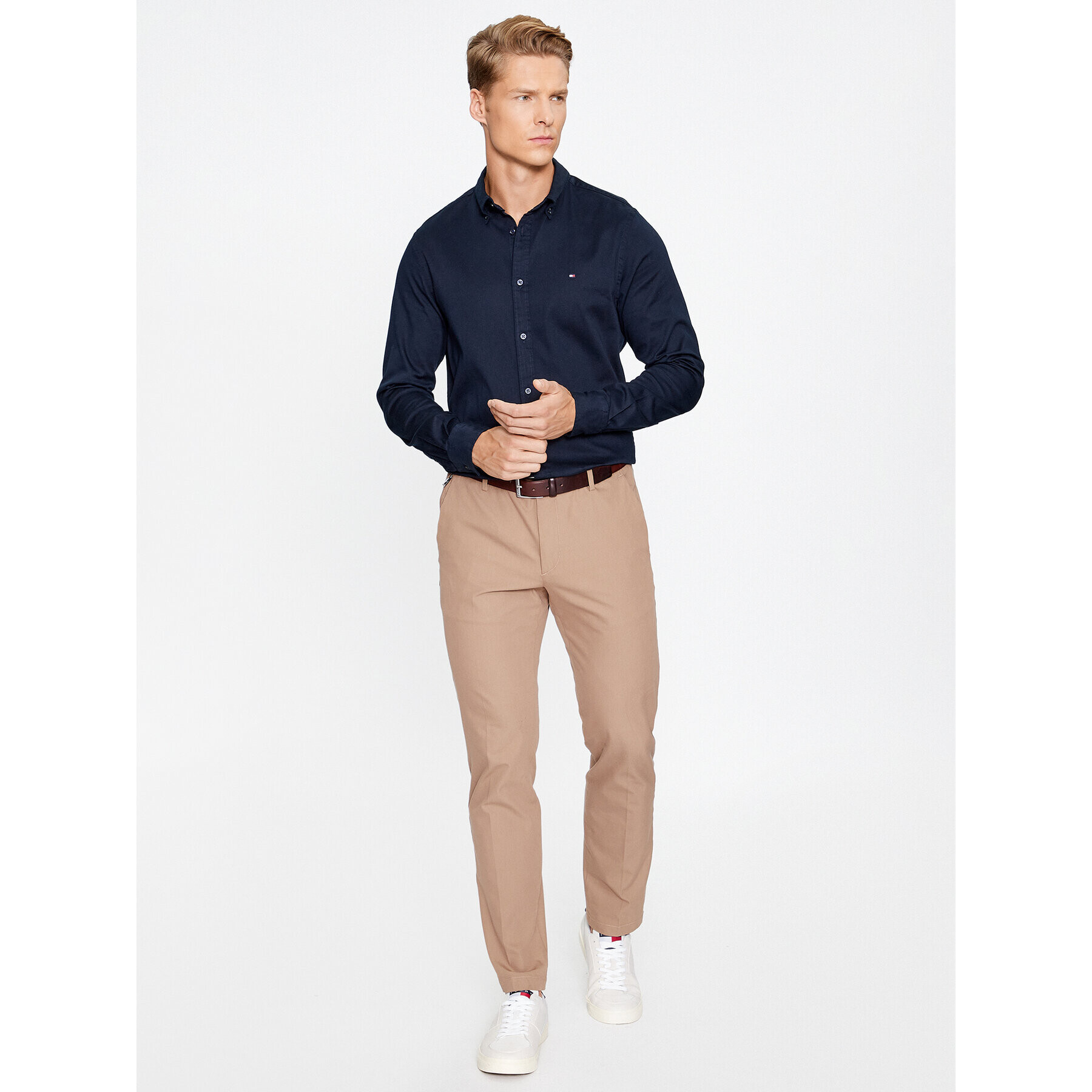 Tommy Hilfiger Košeľa MW0MW29970 Tmavomodrá Slim Fit - Pepit.sk