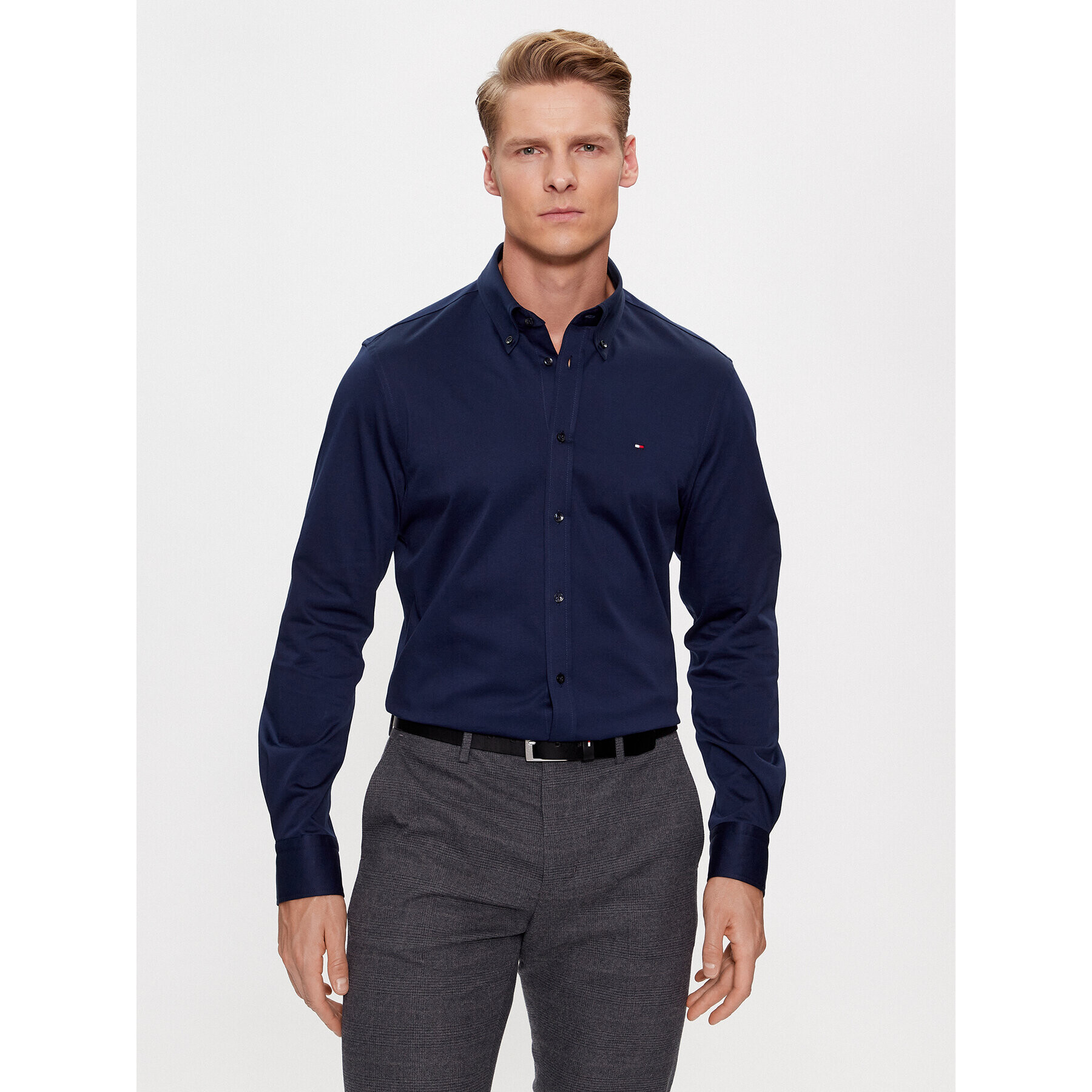 Tommy Hilfiger Košeľa MW0MW32906 Tmavomodrá Slim Fit - Pepit.sk