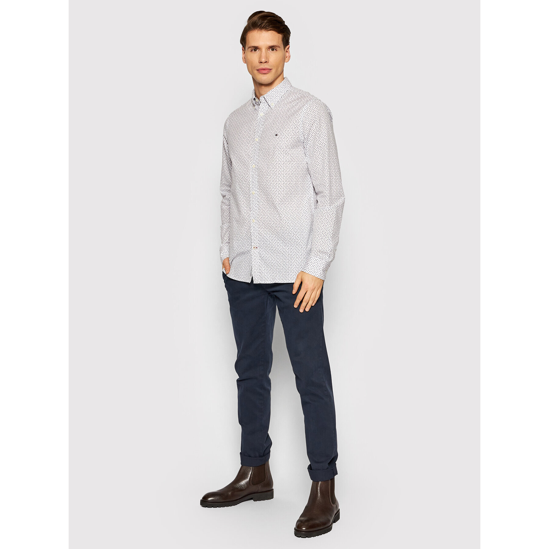 Tommy Hilfiger Košeľa Natural Soft MW0MW20553 Biela Slim Fit - Pepit.sk