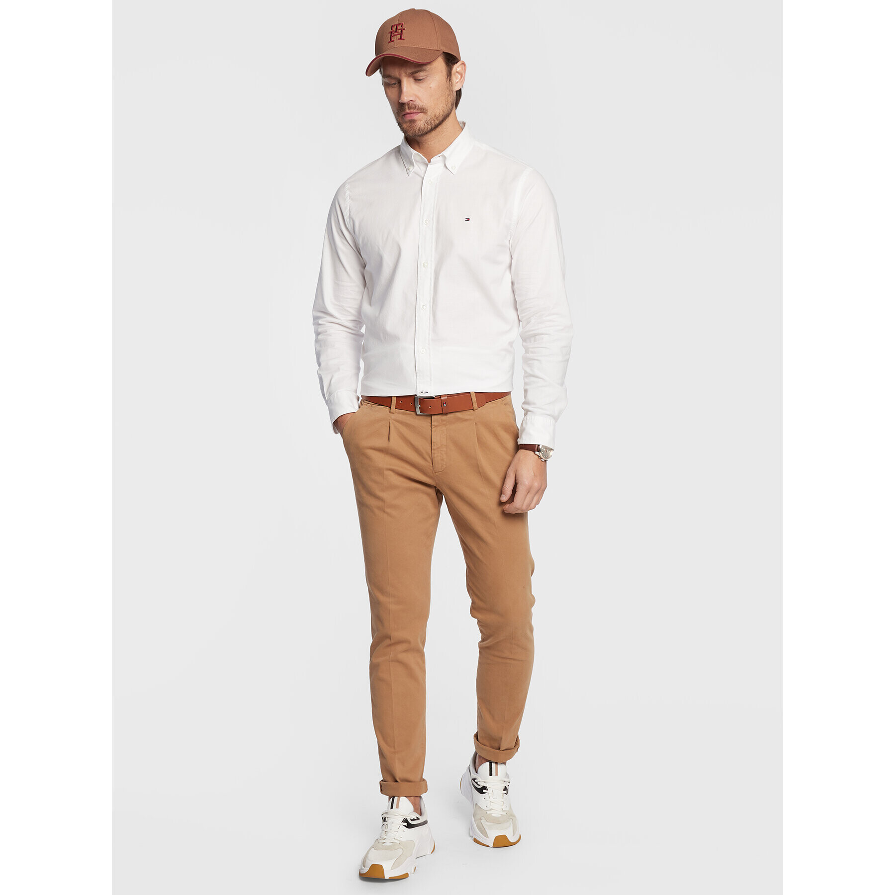 Tommy Hilfiger Košeľa Oxford MW0MW25037 Biela Regular Fit - Pepit.sk