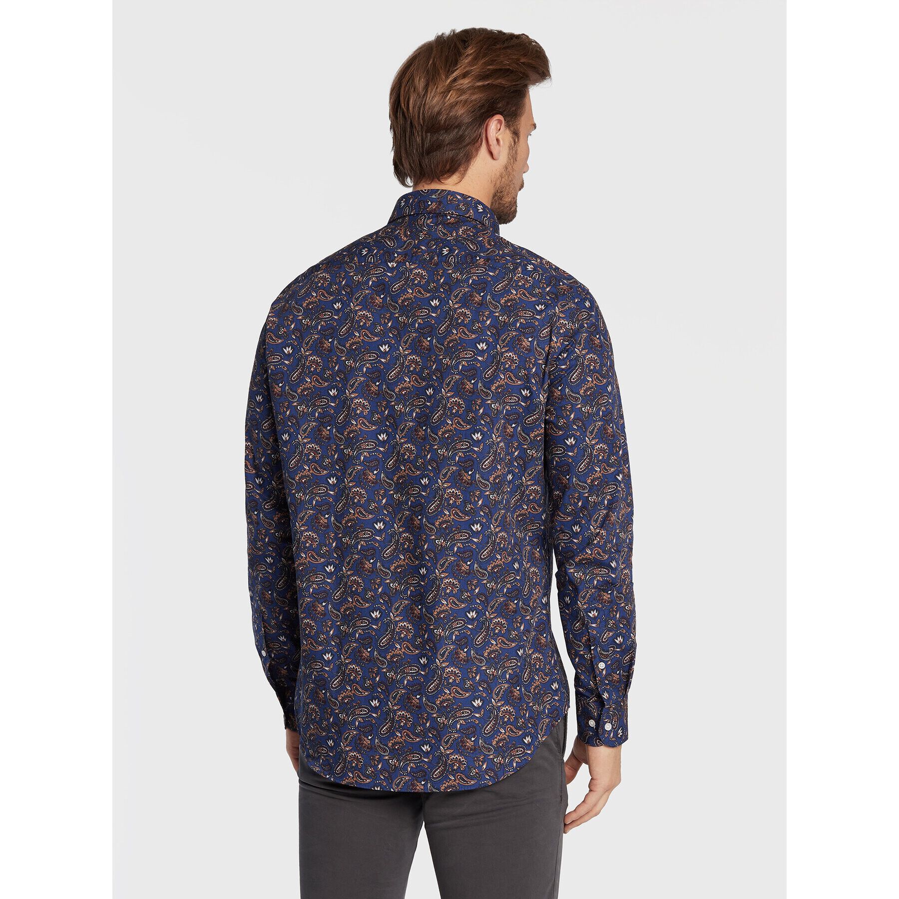 Tommy Hilfiger Košeľa Paisley Print MW0MW28498 Tmavomodrá Regular Fit - Pepit.sk