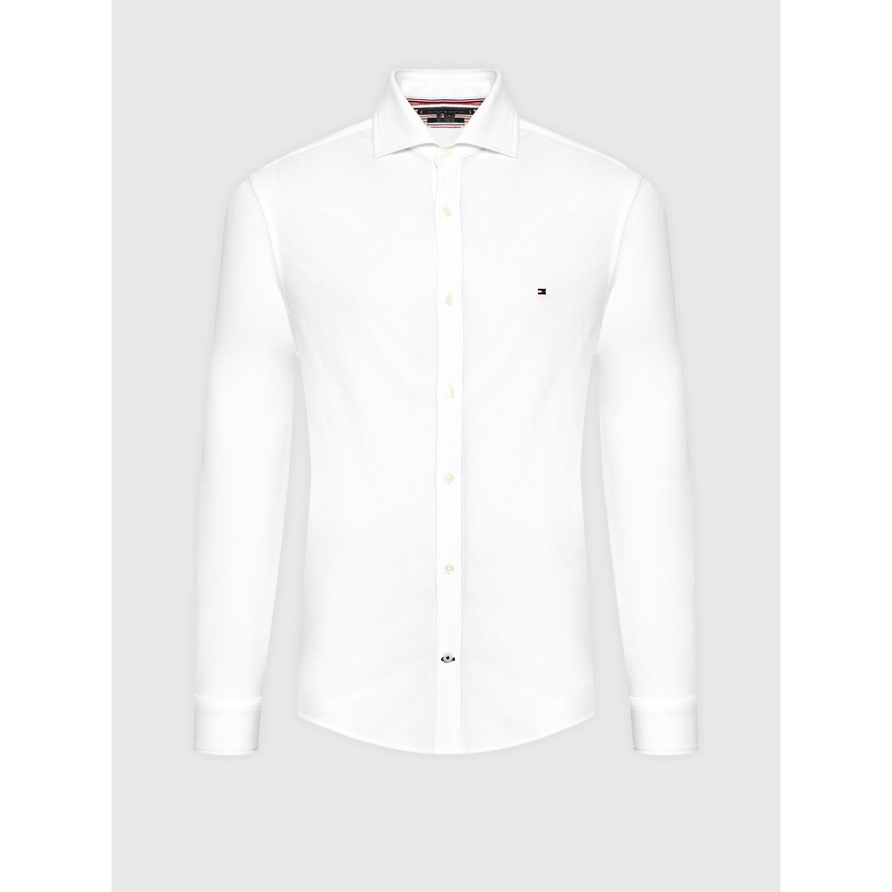 Tommy Hilfiger Košeľa Solid MW0MW17641 Biela Slim Fit - Pepit.sk