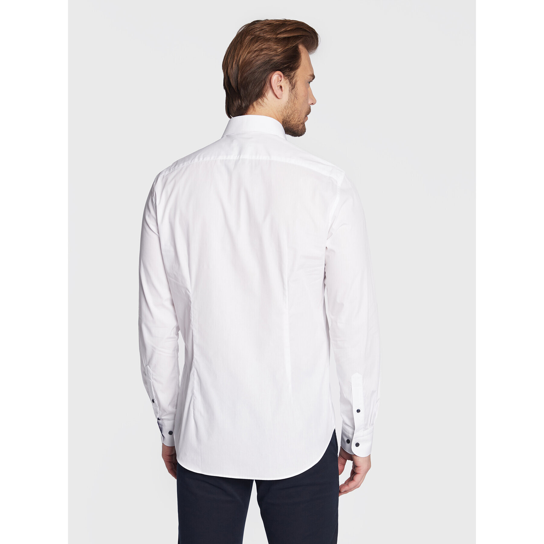 Tommy Hilfiger Košeľa Solid Poplin MW0MW28395 Biela Slim Fit - Pepit.sk