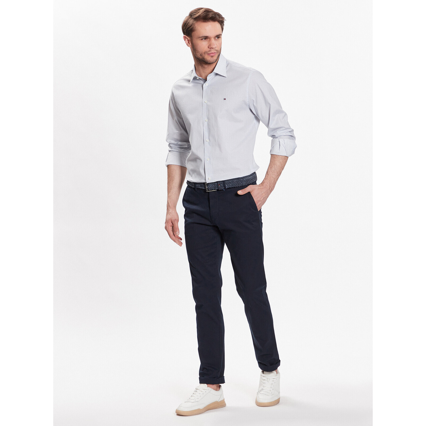 Tommy Hilfiger Košeľa Stretch MW0MW30643 Biela Regular Fit - Pepit.sk