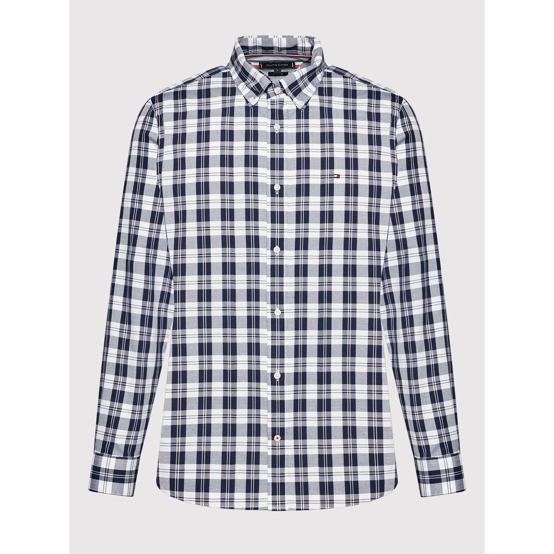 Tommy Hilfiger Košeľa Textured Check MW0MW21643 Farebná Regular Fit - Pepit.sk