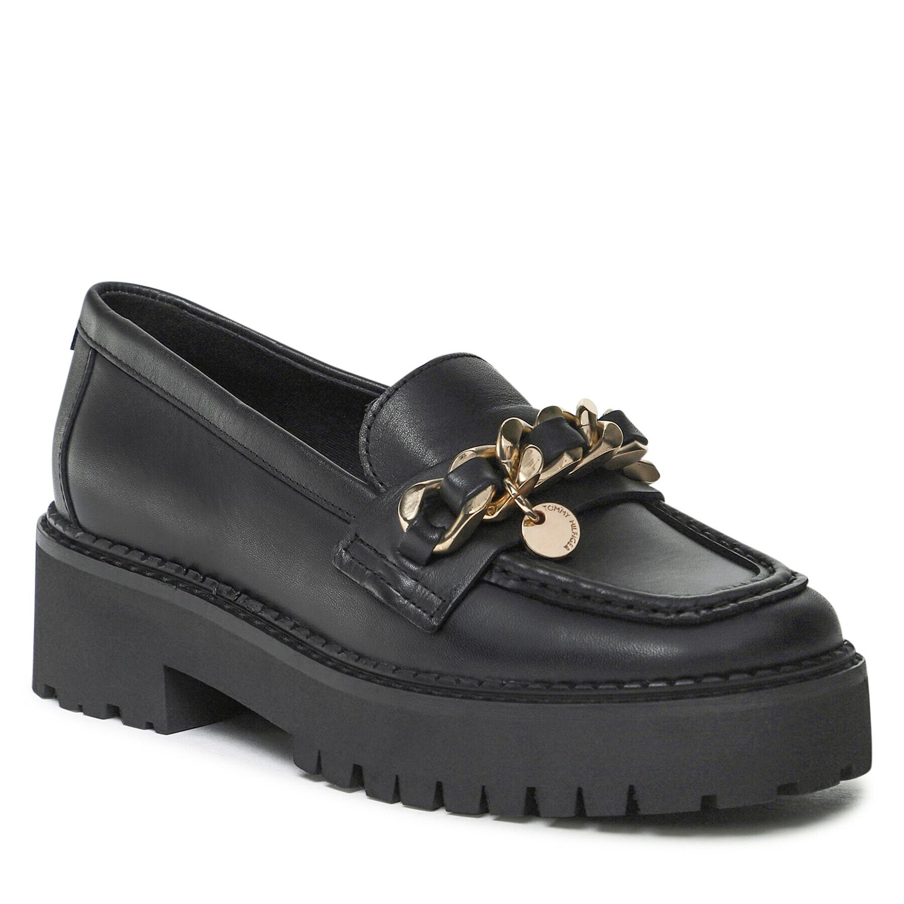 Tommy Hilfiger Loafers Chain Chunky Loafer FW0FW06865 Čierna - Pepit.sk