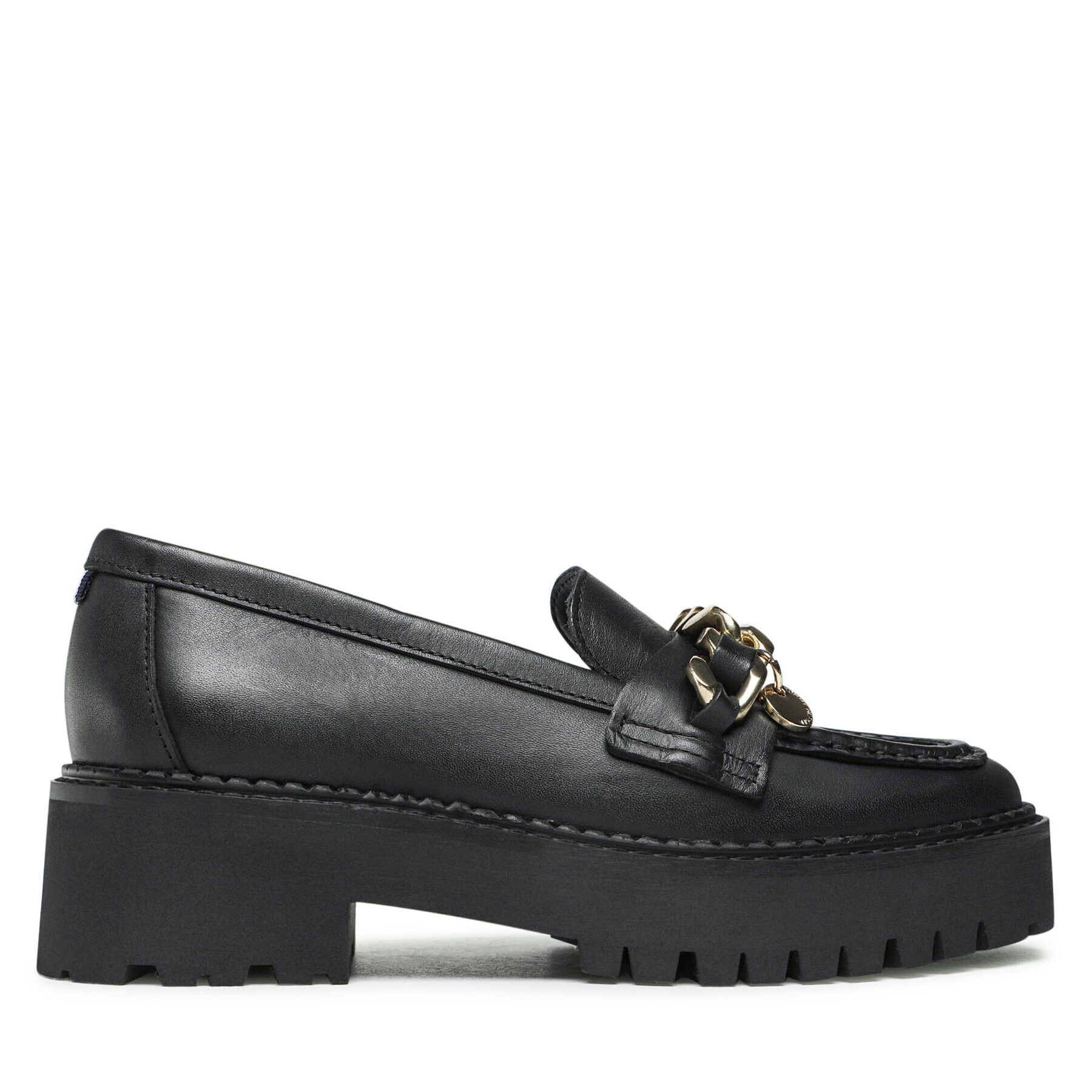 Tommy Hilfiger Loafers Chain Chunky Loafer FW0FW06865 Čierna - Pepit.sk