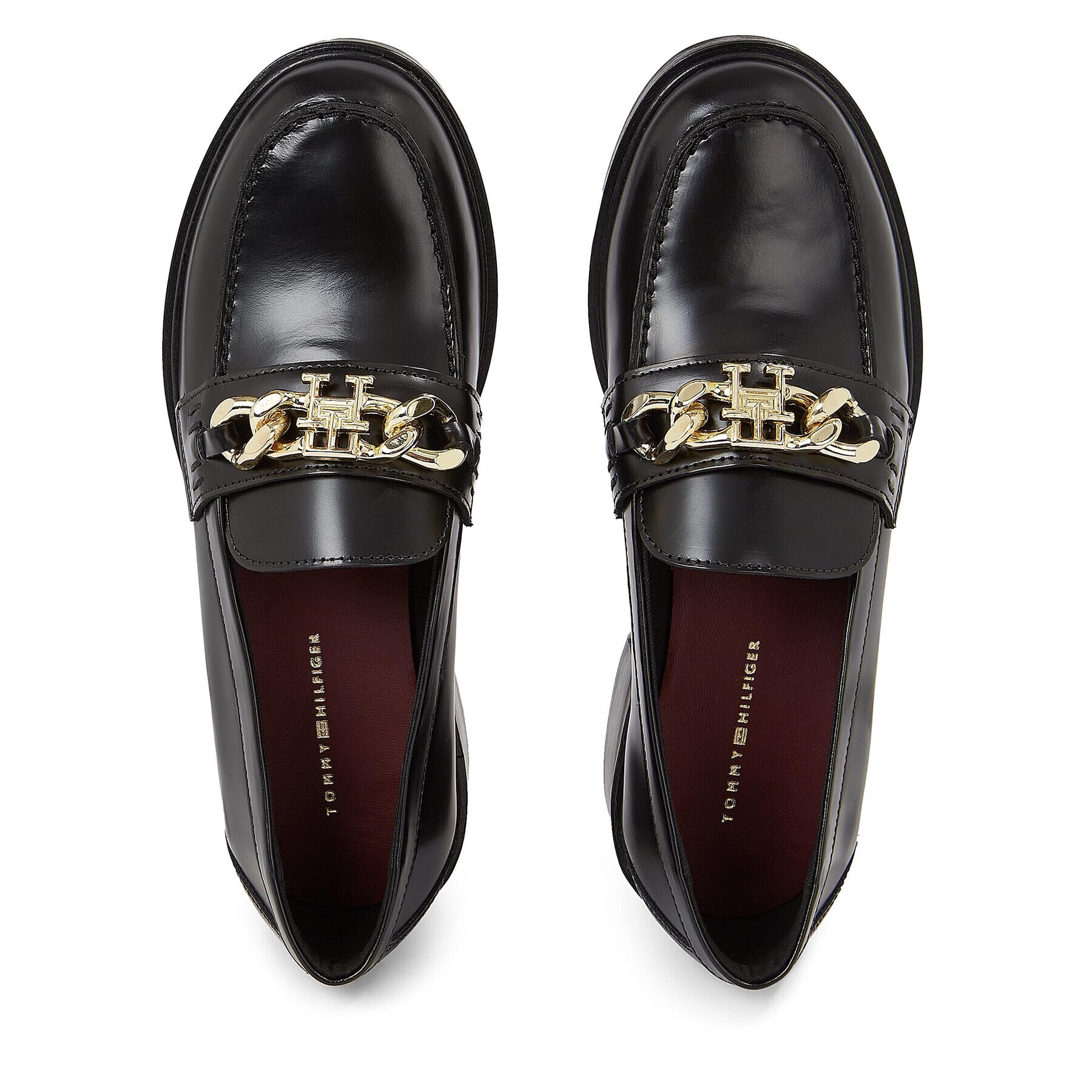 Tommy Hilfiger Loafers Th Chain Loafer FW0FW07517 Čierna - Pepit.sk