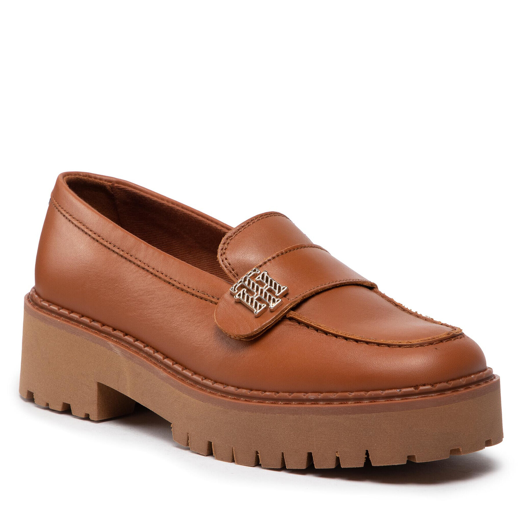 Tommy Hilfiger Loafers Th Hardware Chunky Loafer FW0FW06675 Hnedá - Pepit.sk