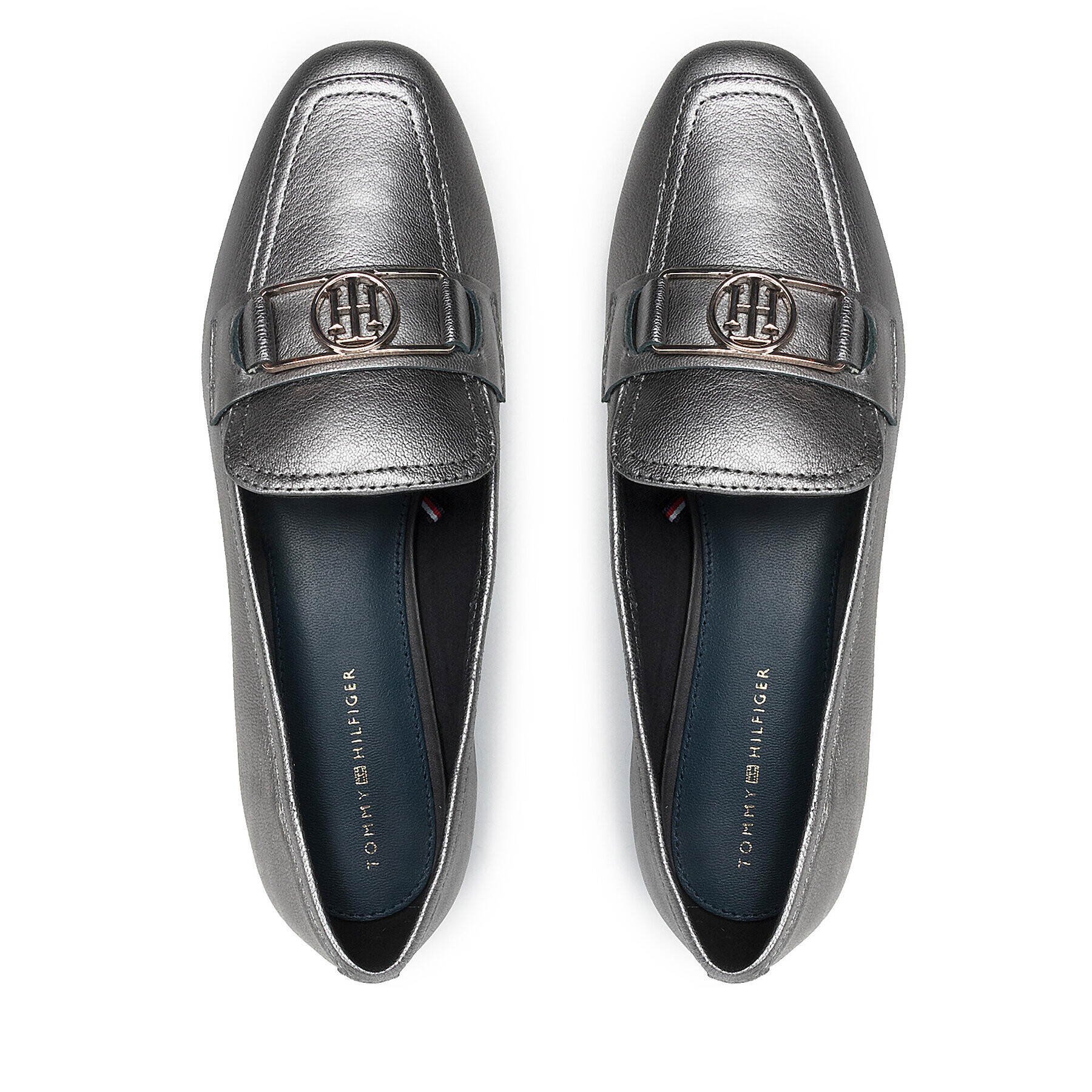 Tommy Hilfiger Lordsy Th Festive Essential Loafer FW0FW06124 Strieborná - Pepit.sk