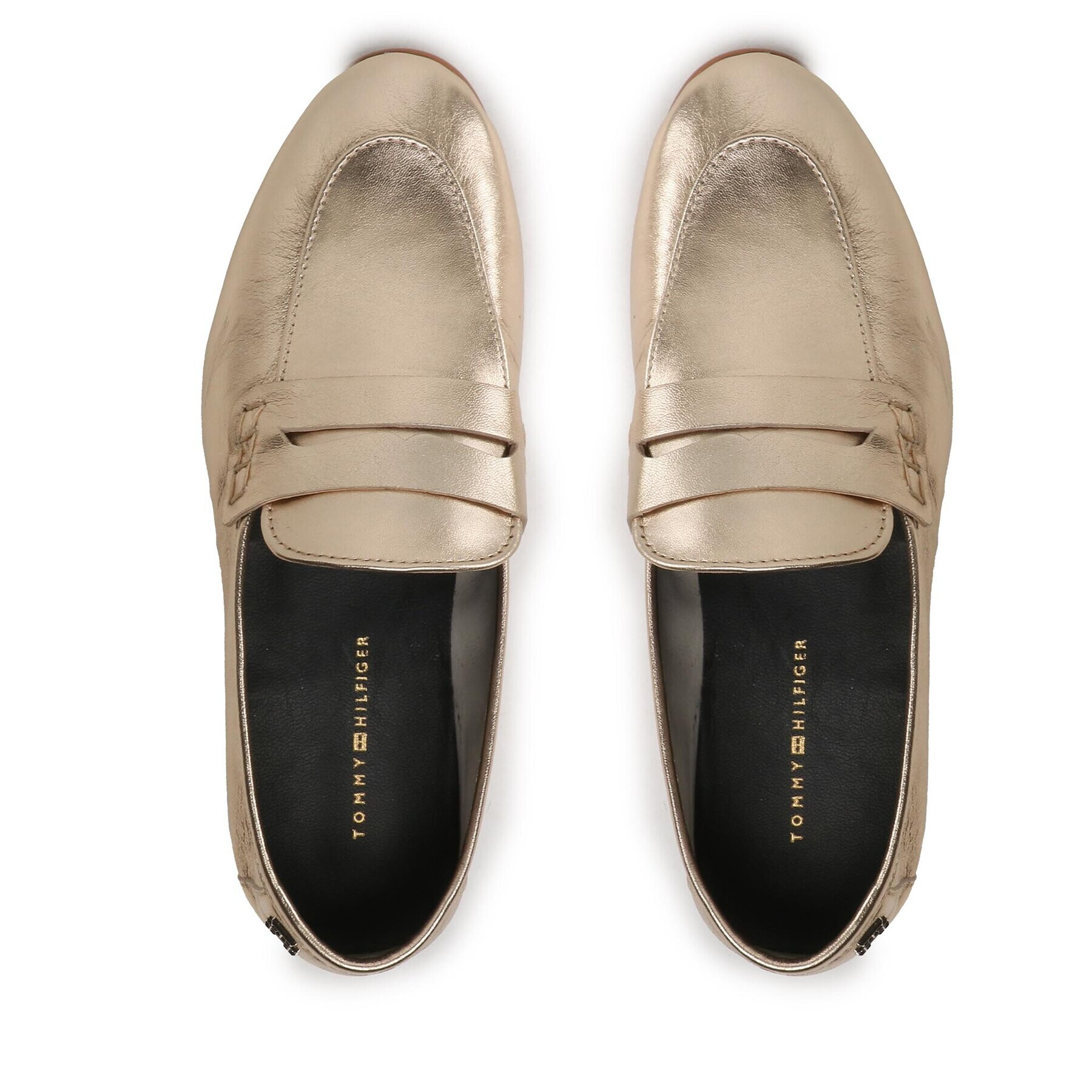 Tommy Hilfiger Lordsy Th Loafer Golden FW0FW06992 Zlatá - Pepit.sk