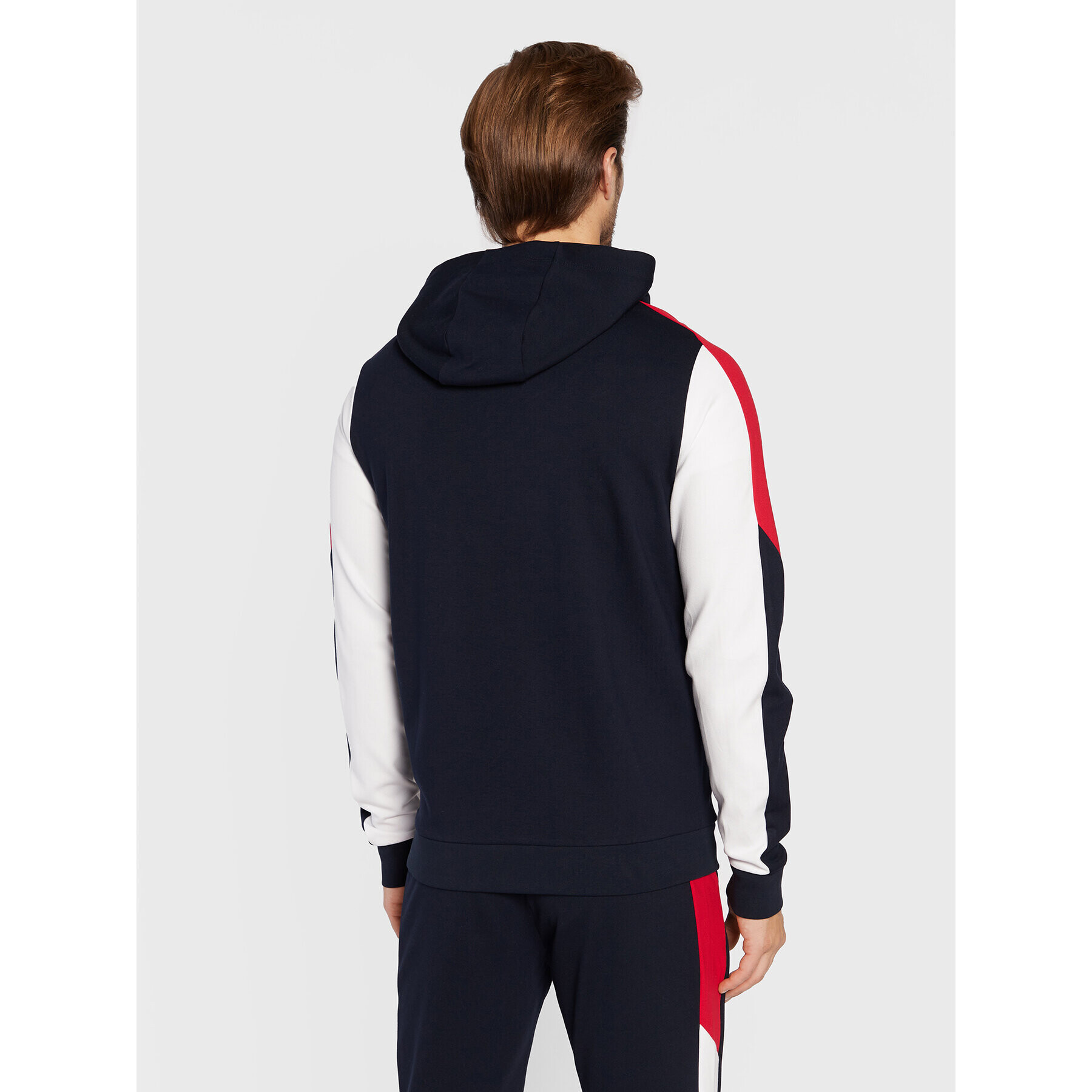 Tommy Hilfiger Mikina Colorblocked MW0MW25424 Tmavomodrá Regular Fit - Pepit.sk