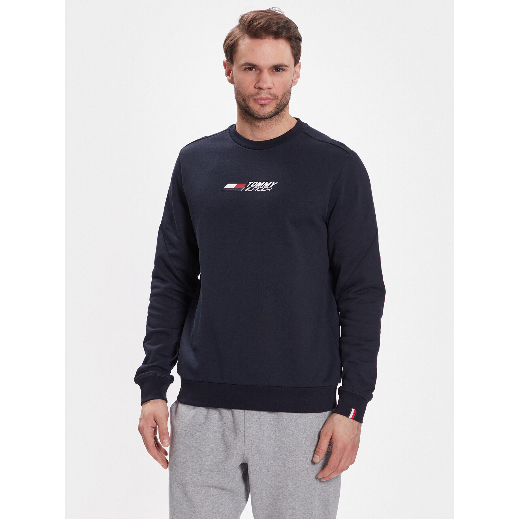 Tommy Hilfiger Mikina Essentials MW0MW30382 Tmavomodrá Regular Fit - Pepit.sk